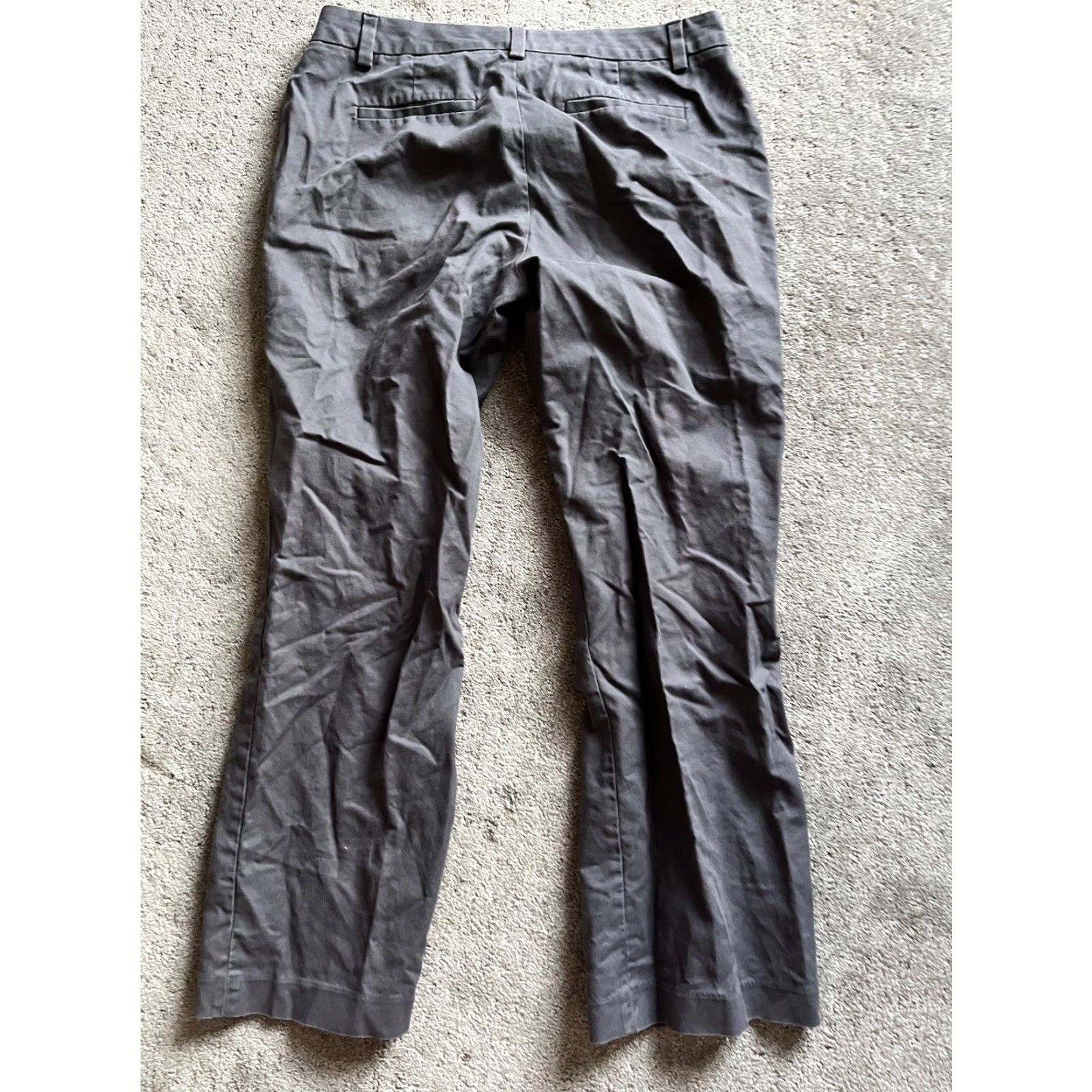 Banana Republic Banana Republic Martin Fit Dress Pants Women 10S Gray Cotton Blend Classic Business Casual Size 32" / US 10 / IT 46 - 3 Thumbnail