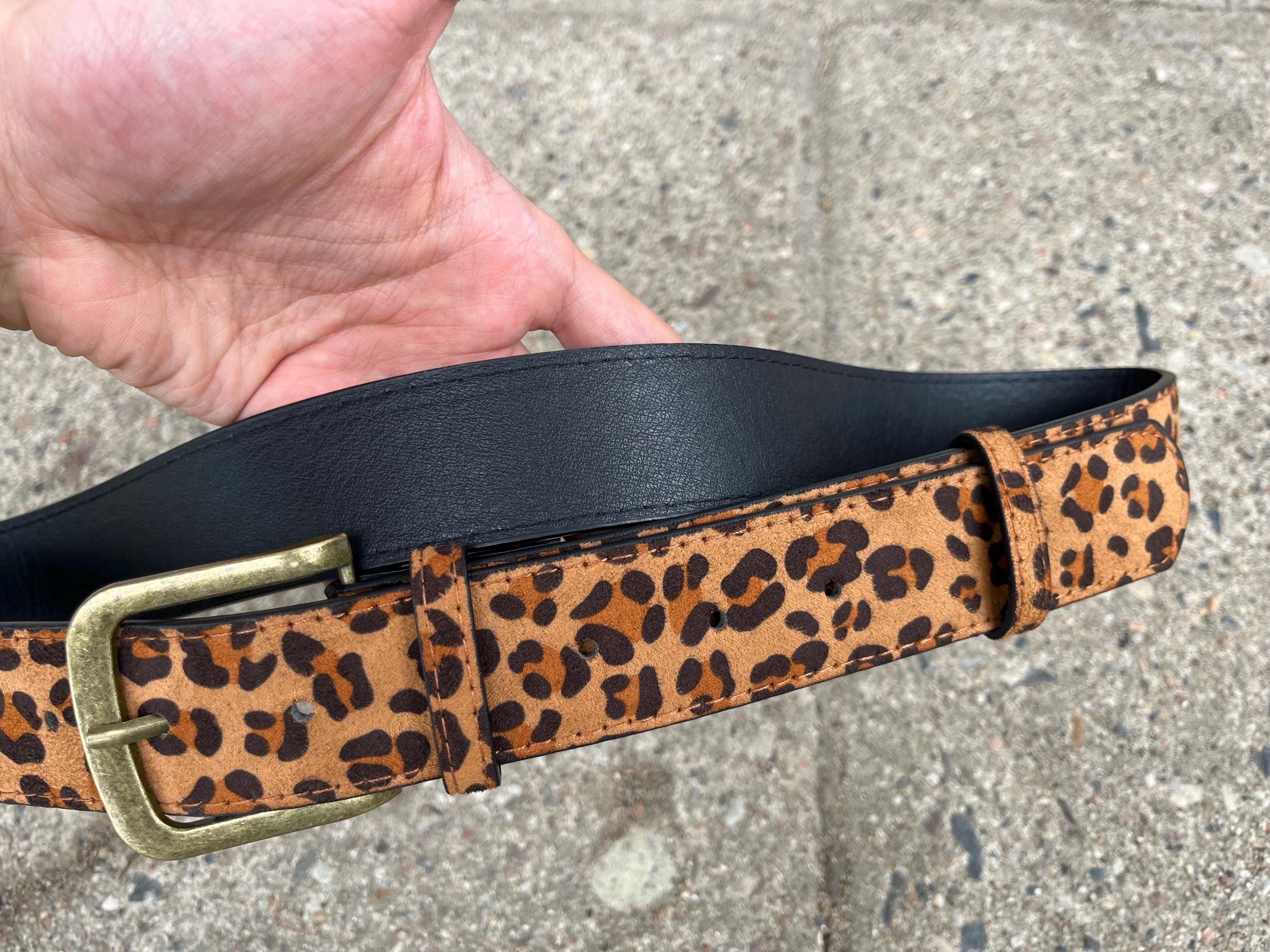 Other Leopard Print Belt Unisex Animal Print Waist Vintage Y2K Size ONE SIZE - 4 Thumbnail