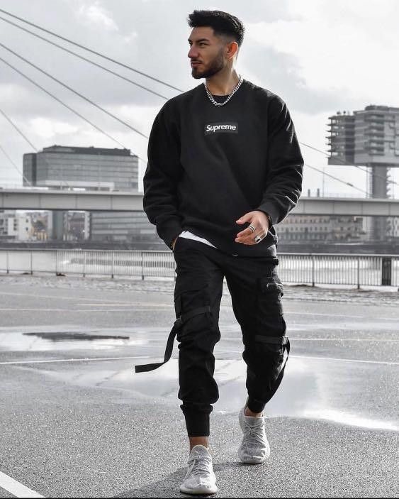 Supreme Supreme 15FW Box Logo CrewNeck Black Size US XL / EU 56 / 4 - 10 Thumbnail