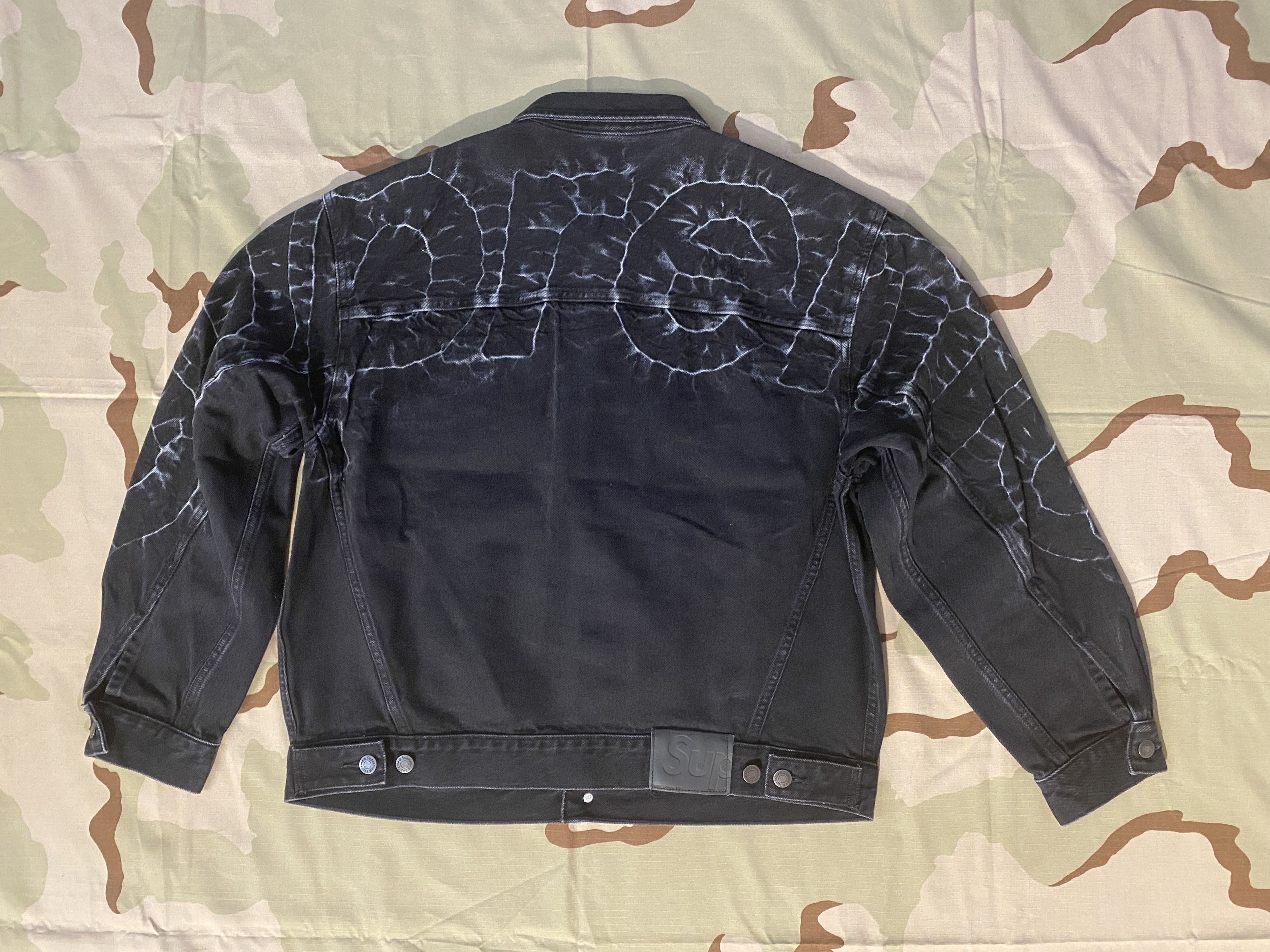 Supreme Supreme 17ss studded denim Trucker jacket black | Grailed