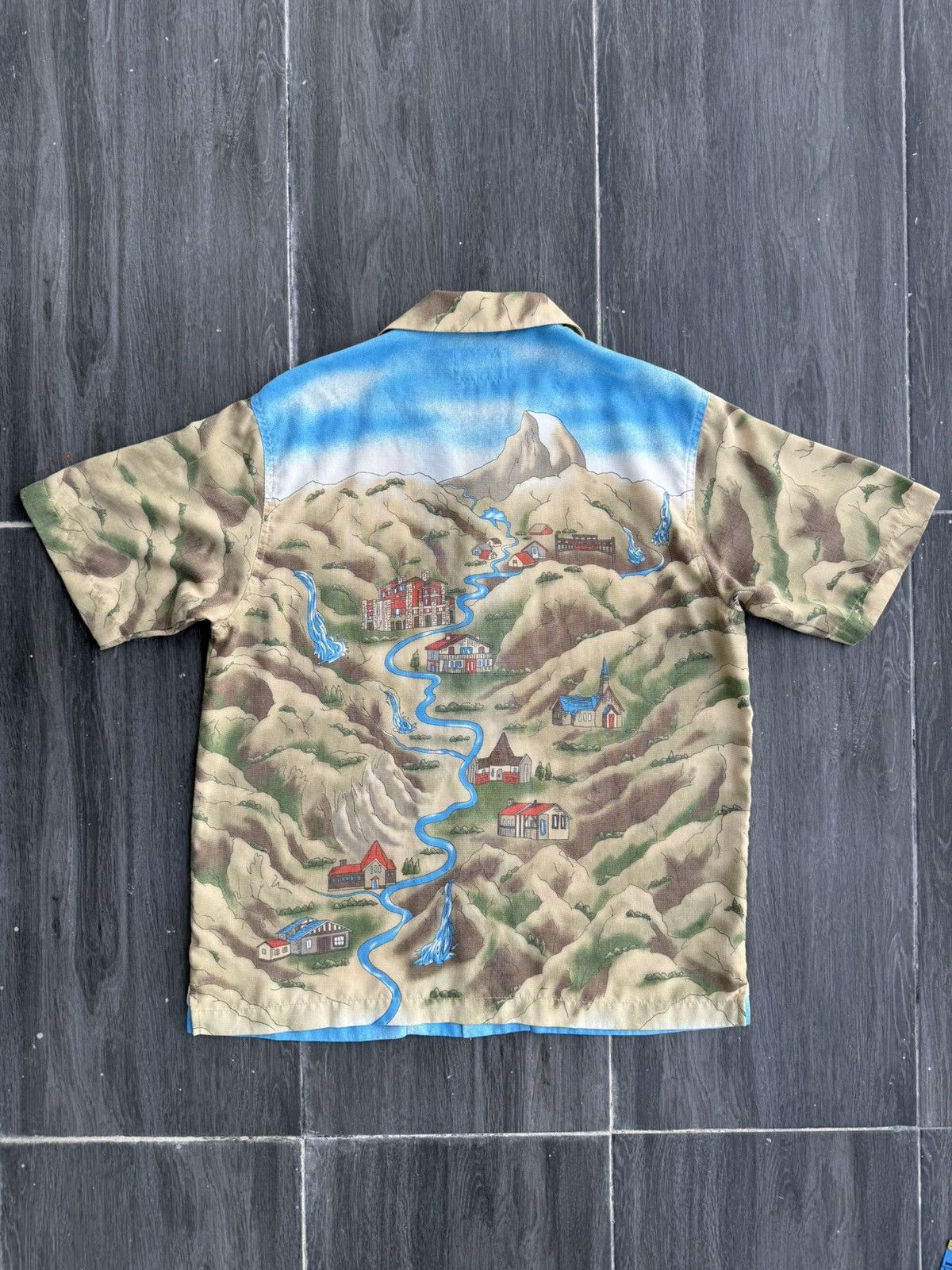 The North Face Vintage THE NORTH FACE "White Label" Fullprint Open Collar Size US M / EU 48-50 / 2 - 13 Thumbnail