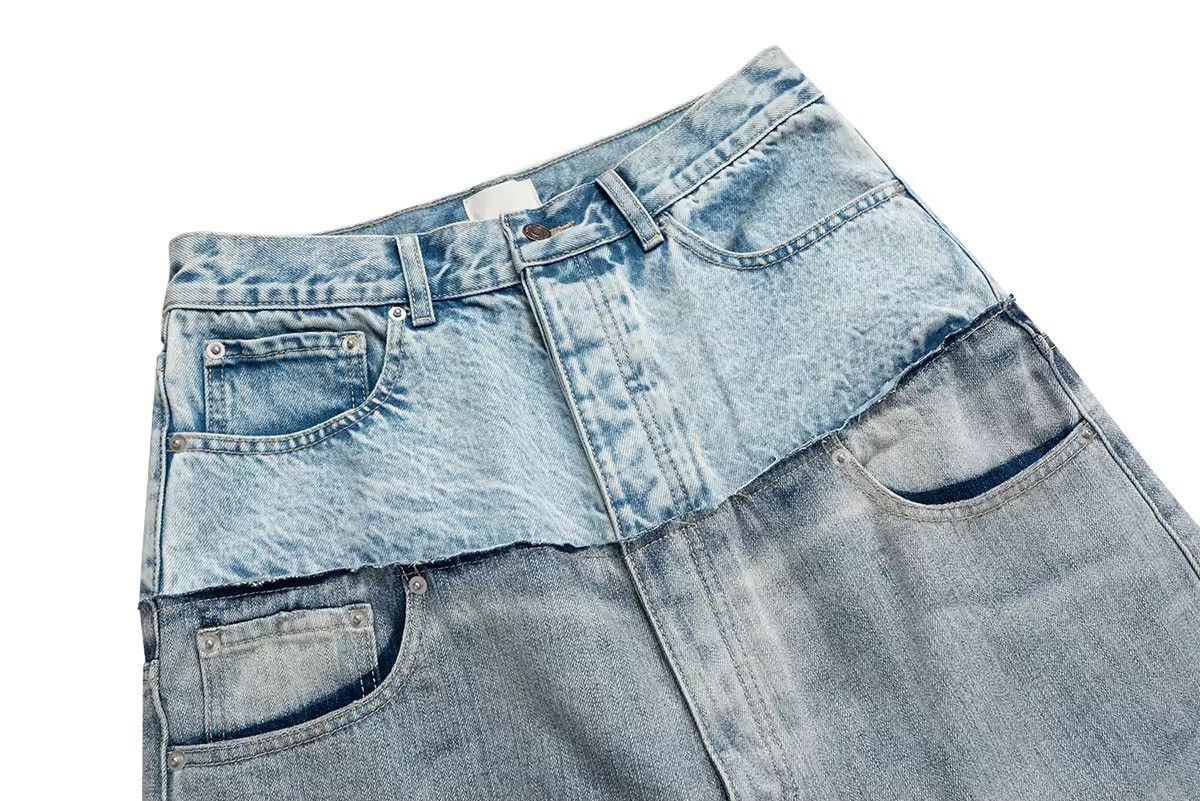 Other Streetwear Design Patchwork Custom Baggy Loose Jeans Size US 35 - 5 Thumbnail