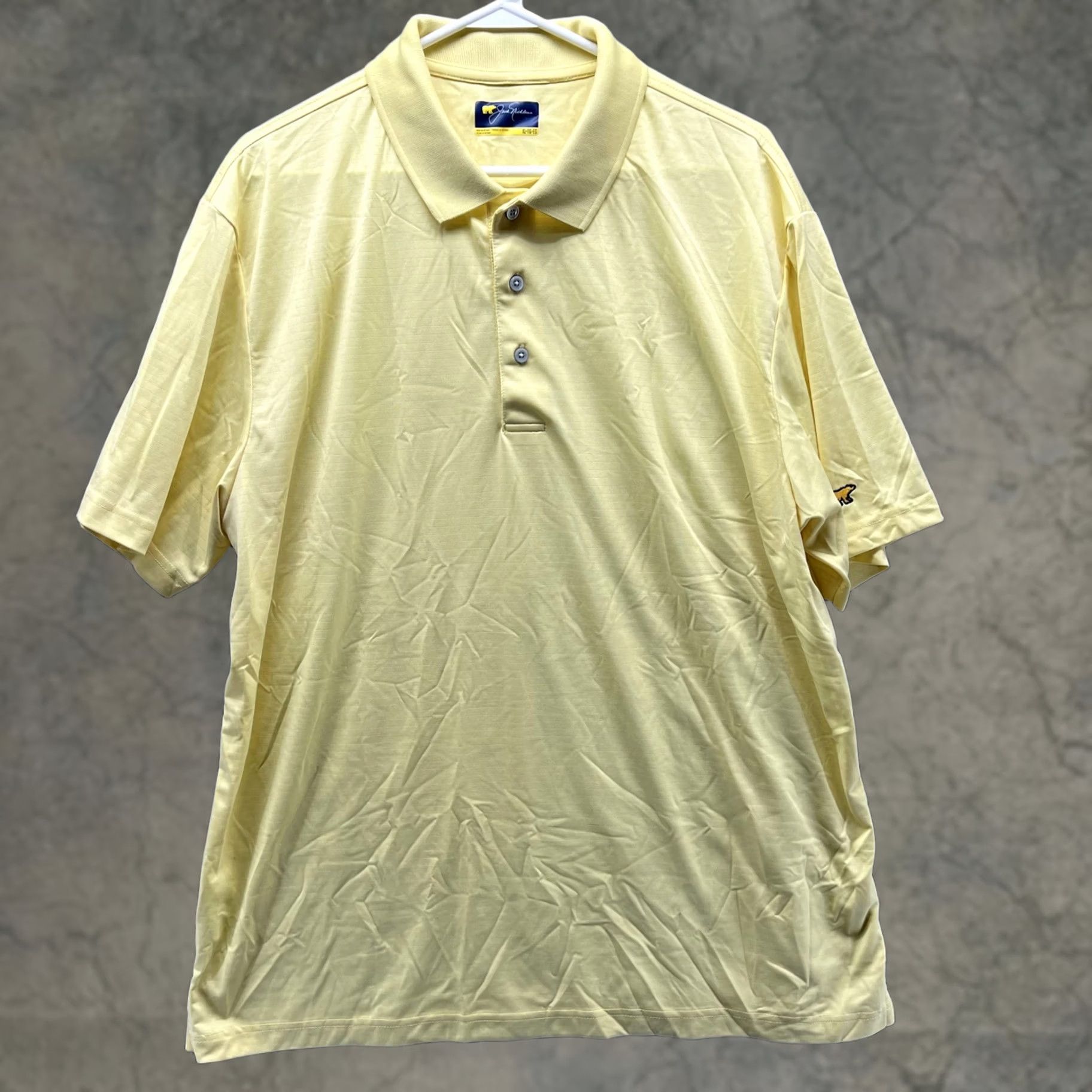 Vintage Jack Nicklaus Polo Shirt Mens XL Yellow Golf Performance Short Sleeve Casual Shirt Size US XL / EU 56 / 4 - 1 Thumbnail