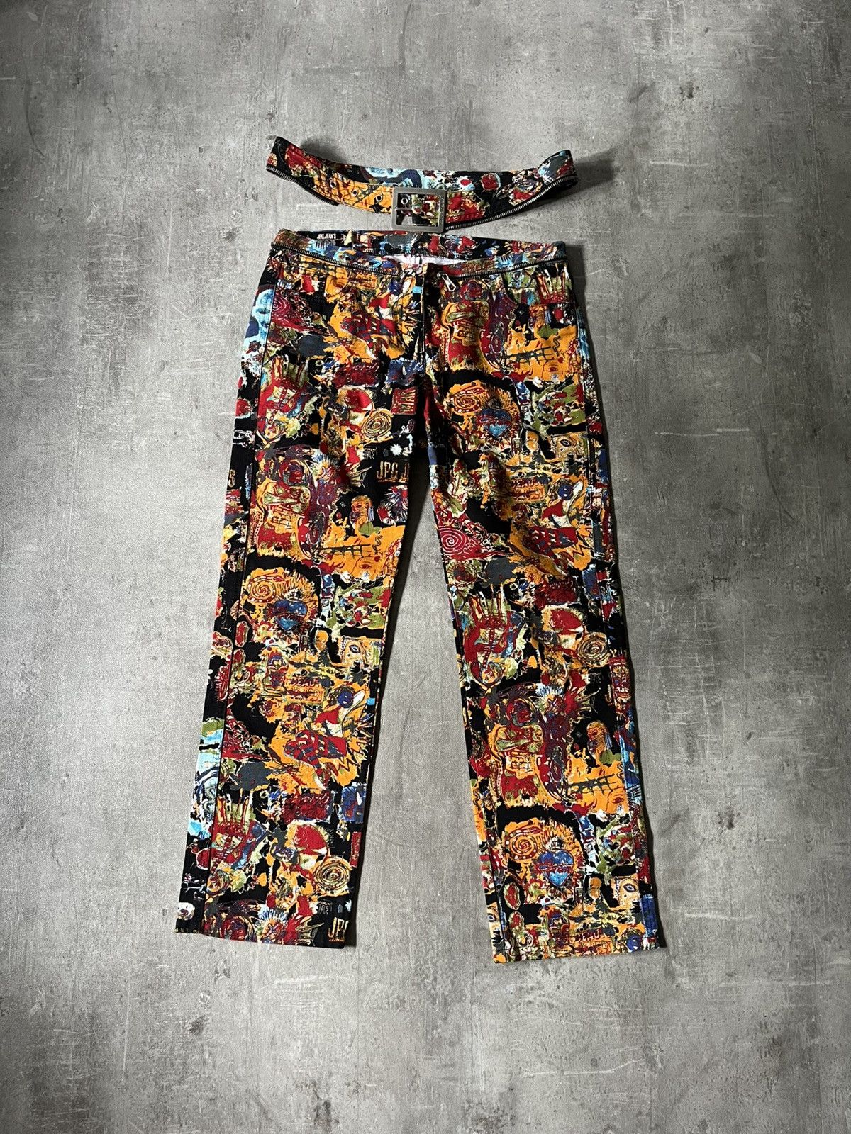 Jean Paul Gaultier S/S 00 Basquiat painting all over pants
