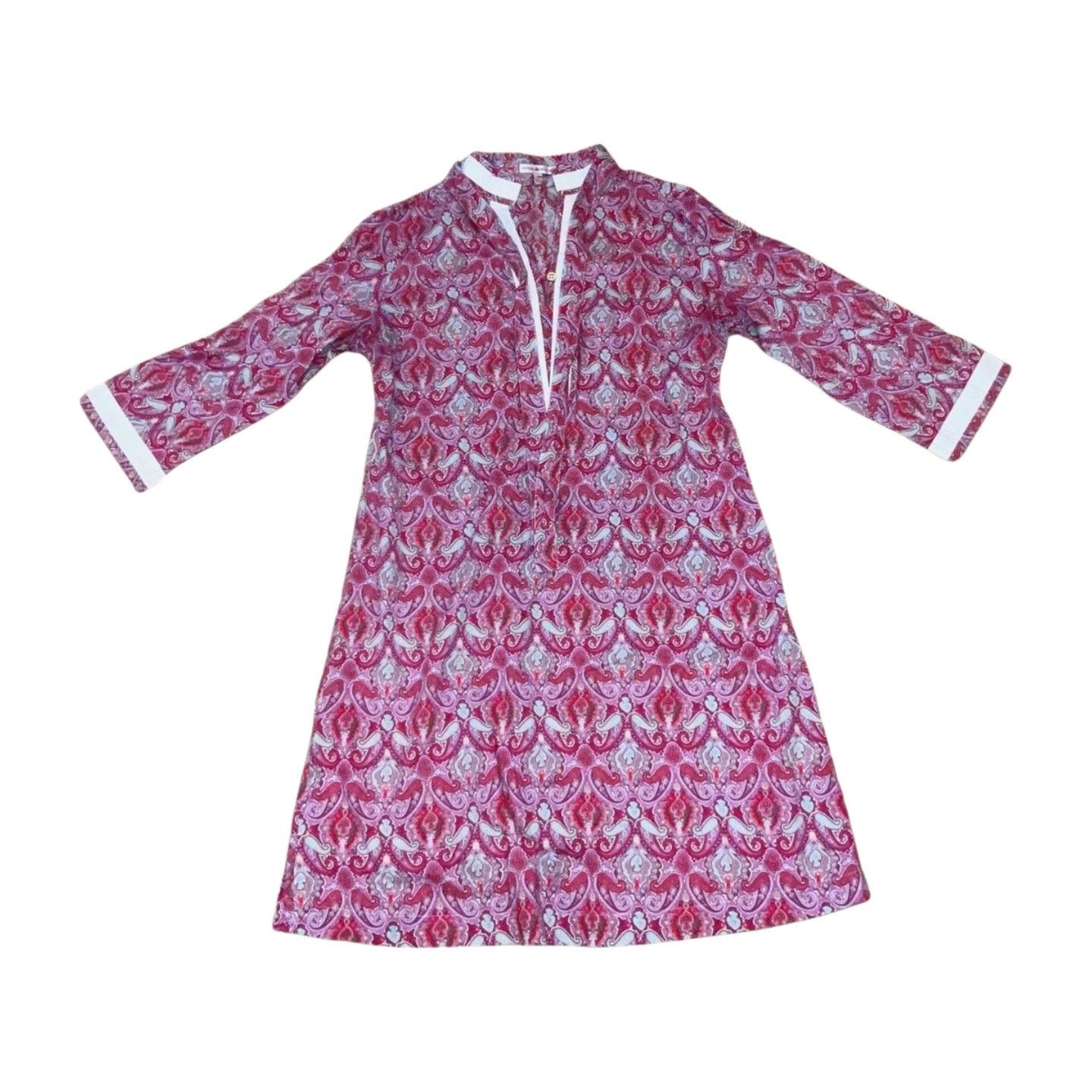Peter Millar Peter Millar Multicolor Aztec Button Up Dress Size S Size S / US 4 / IT 40 - 1 Thumbnail