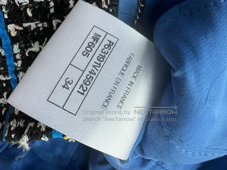 Chanel Chanel 20p blue jacket Size XXS / US 00 / IT 34 - 4 Thumbnail