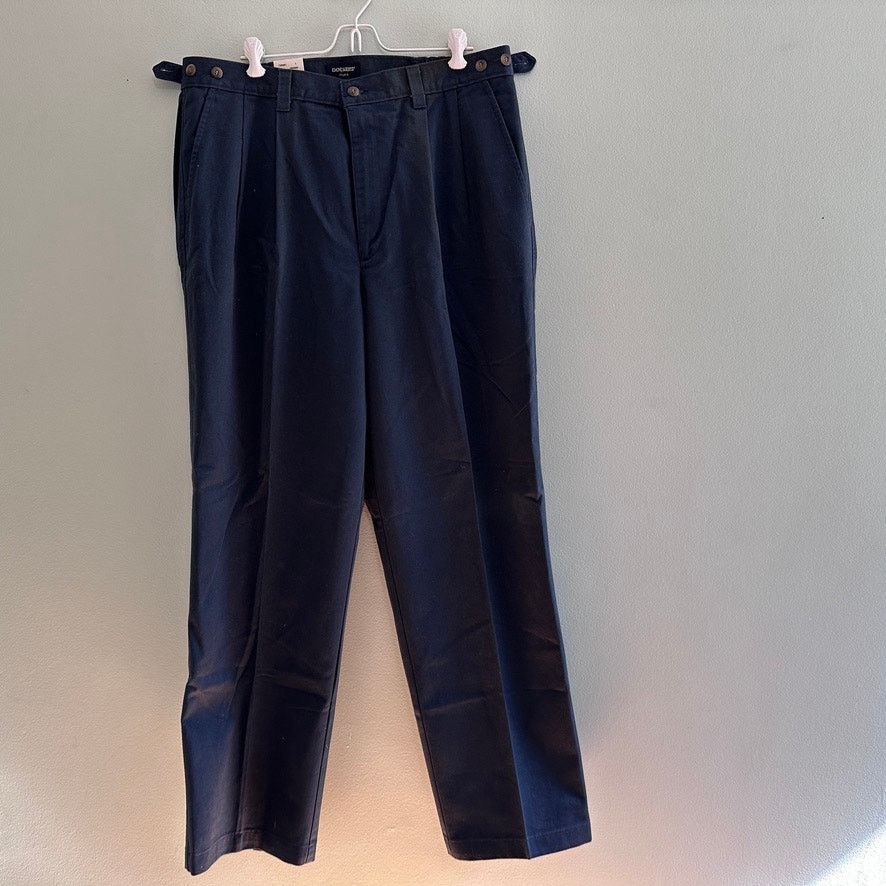 Dockers Dockers navy chino khaki classic fit pants size 38 NWT Size US 38 / EU 54 - 1 Thumbnail