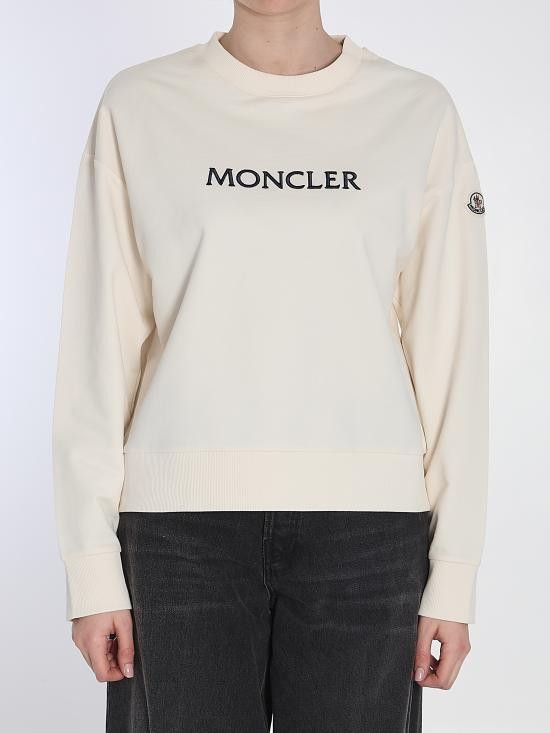 Moncler MONCLER Women Sweater 8G00016 WHITE Size XS / US 0-2 / IT 36-38 - 1 Thumbnail