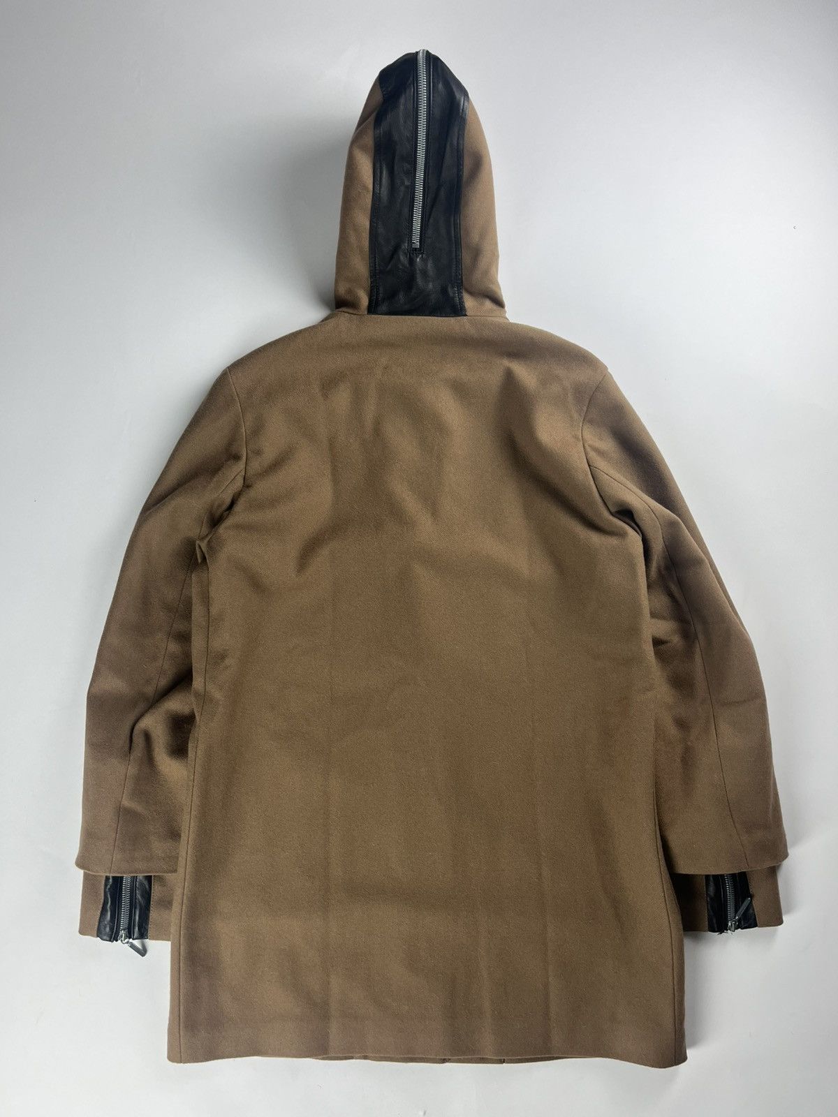 Balenciaga Balenciaga Leather Trimmed Multi-Zip Camel Coat FW 2011 Size US M / EU 48-50 / 2 - 6 Thumbnail