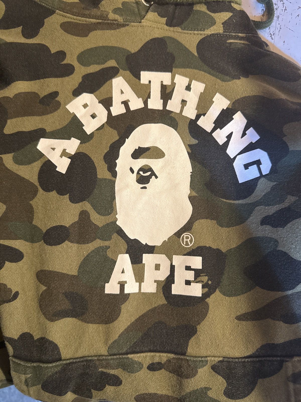 Bape 1st Camo College Pullover Hoodie Size US L / EU 52-54 / 3 - 3 Thumbnail