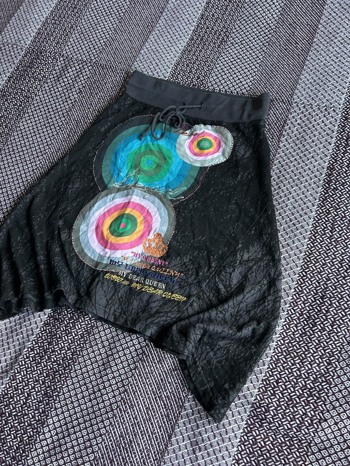 Desigual Desigual Midi Skirt Graphic Print Women Y2K Avantgarde Sz S Size 25" / US 0 / IT 36 - 2 Thumbnail
