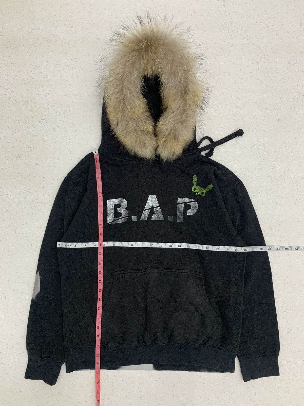 Japanese Brand PERFECT BLEACH B.A.P FUR HOODIE IFSIXWASNINE LGB STYLE Size US M / EU 48-50 / 2 - 2 Thumbnail