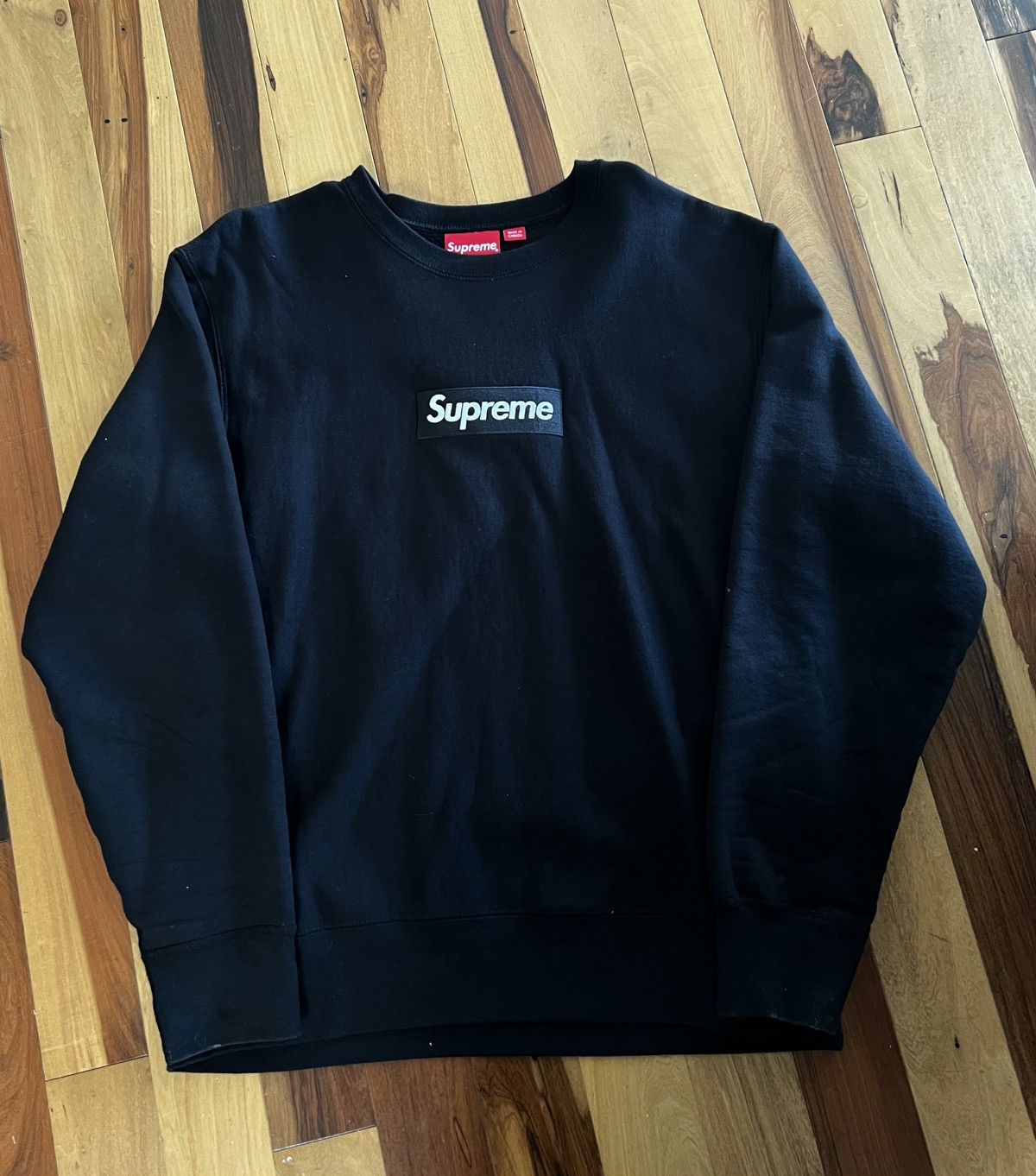 トップス Supreme Washed Box Logo Crewneck black L Supreme Washed Box Logo Crewneck Black Men's - SS25 - US