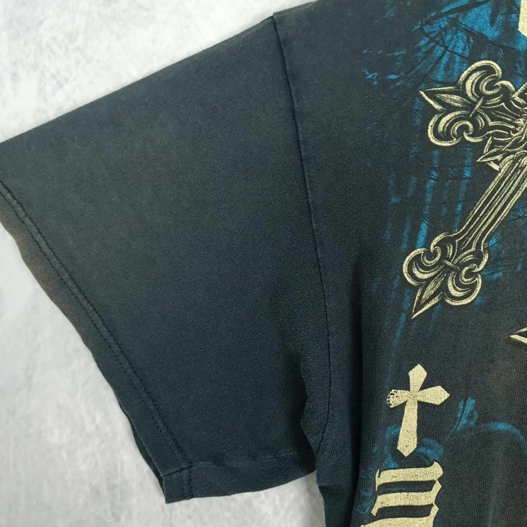 Vintage VINTAGE MMA Elite Shirt Grunge Goth Celtic Cross Gray XL Mens T-Shirt Size US XL / EU 56 / 4 - 5 Thumbnail