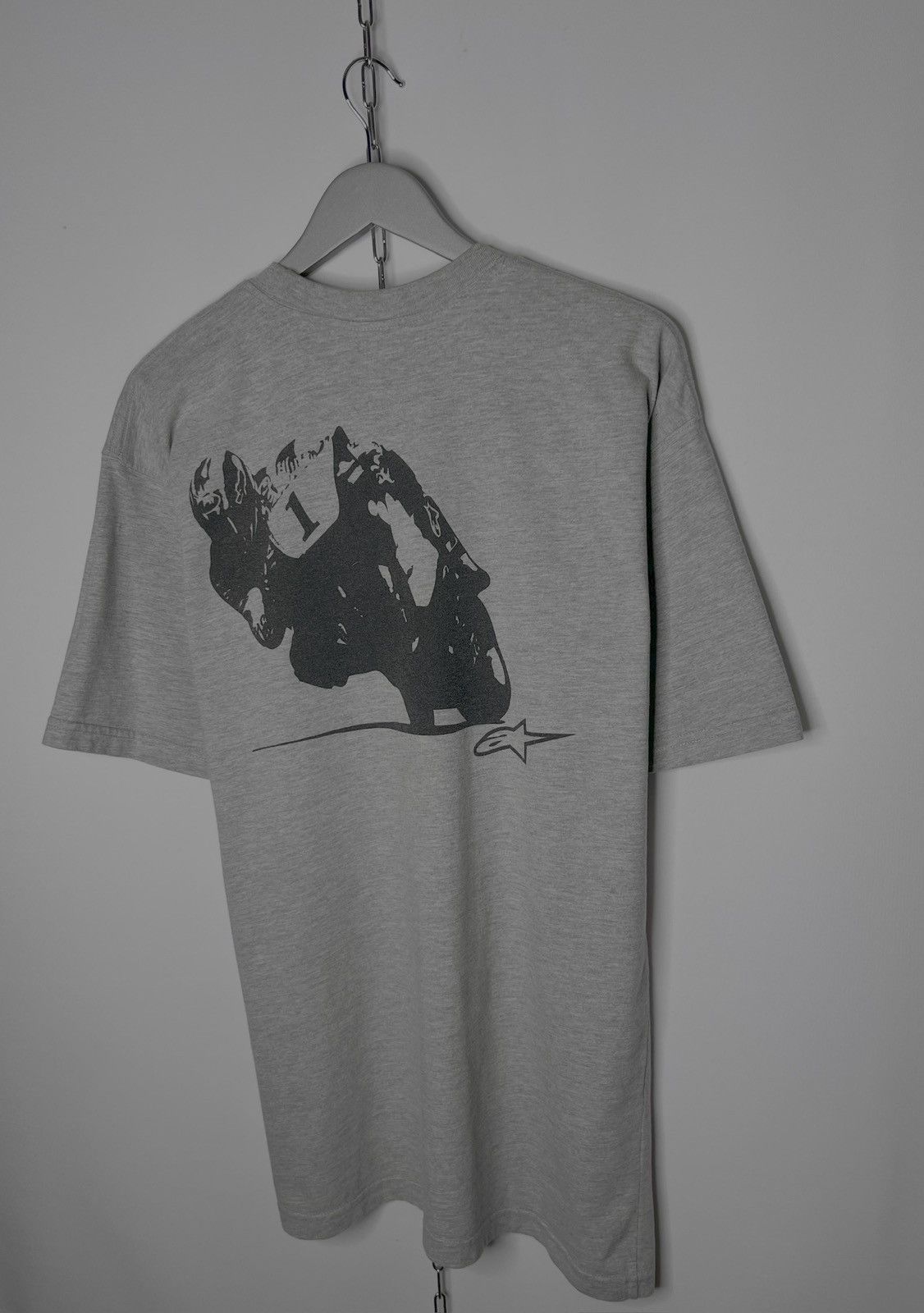 Alpinestars 🏁 Alpinestars Vintage Tee T-Shirt Racing Moto Big Logo 🏁 Size US XL / EU 56 / 4 - 2 Thumbnail