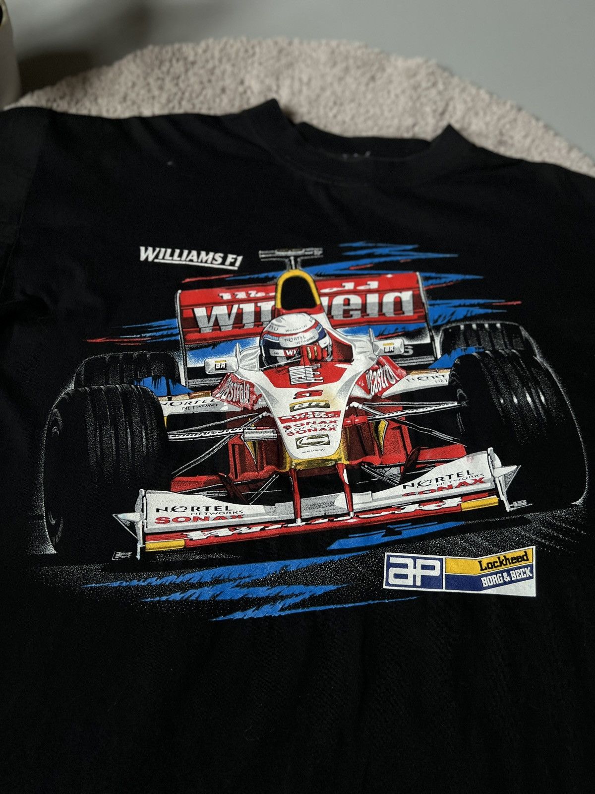 Formula 1 × R.M. Williams Vintage Formula 1 Williams Racing Big Logo T Shirt 90s USA Size US XL / EU 56 / 4 - 3 Thumbnail