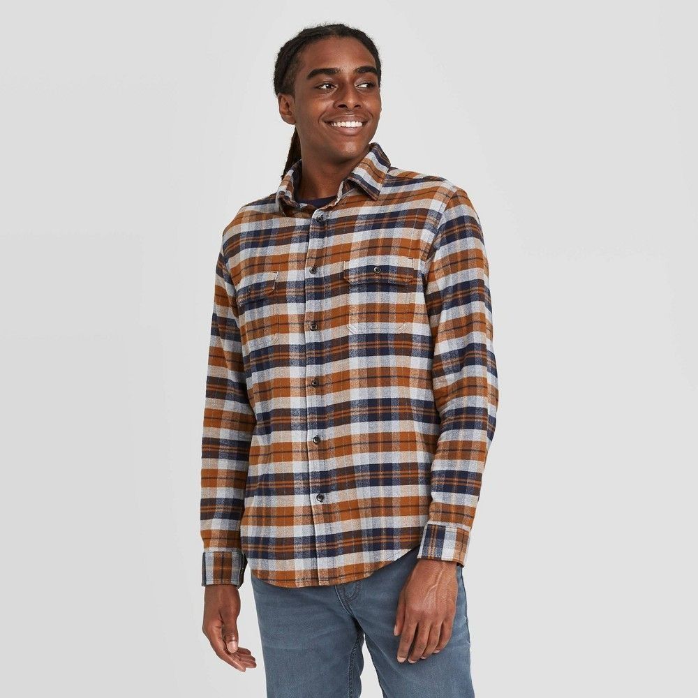 Other Men's Standard Fit 2-Pocket Flannel Large Long Sleeve Button Size US L / EU 52-54 / 3 - 1 Preview