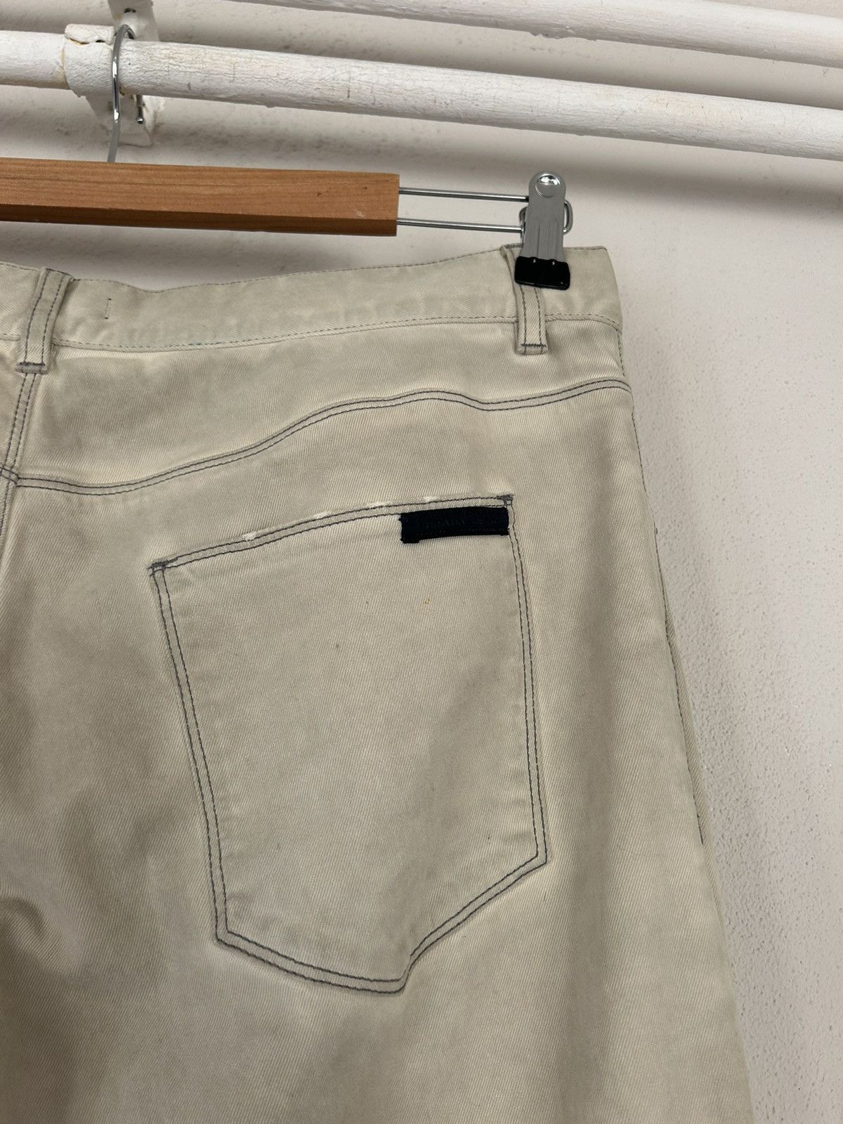 Prada Slim Fit Beige Washed Jeans Size US 34 / EU 50 - 9 Thumbnail