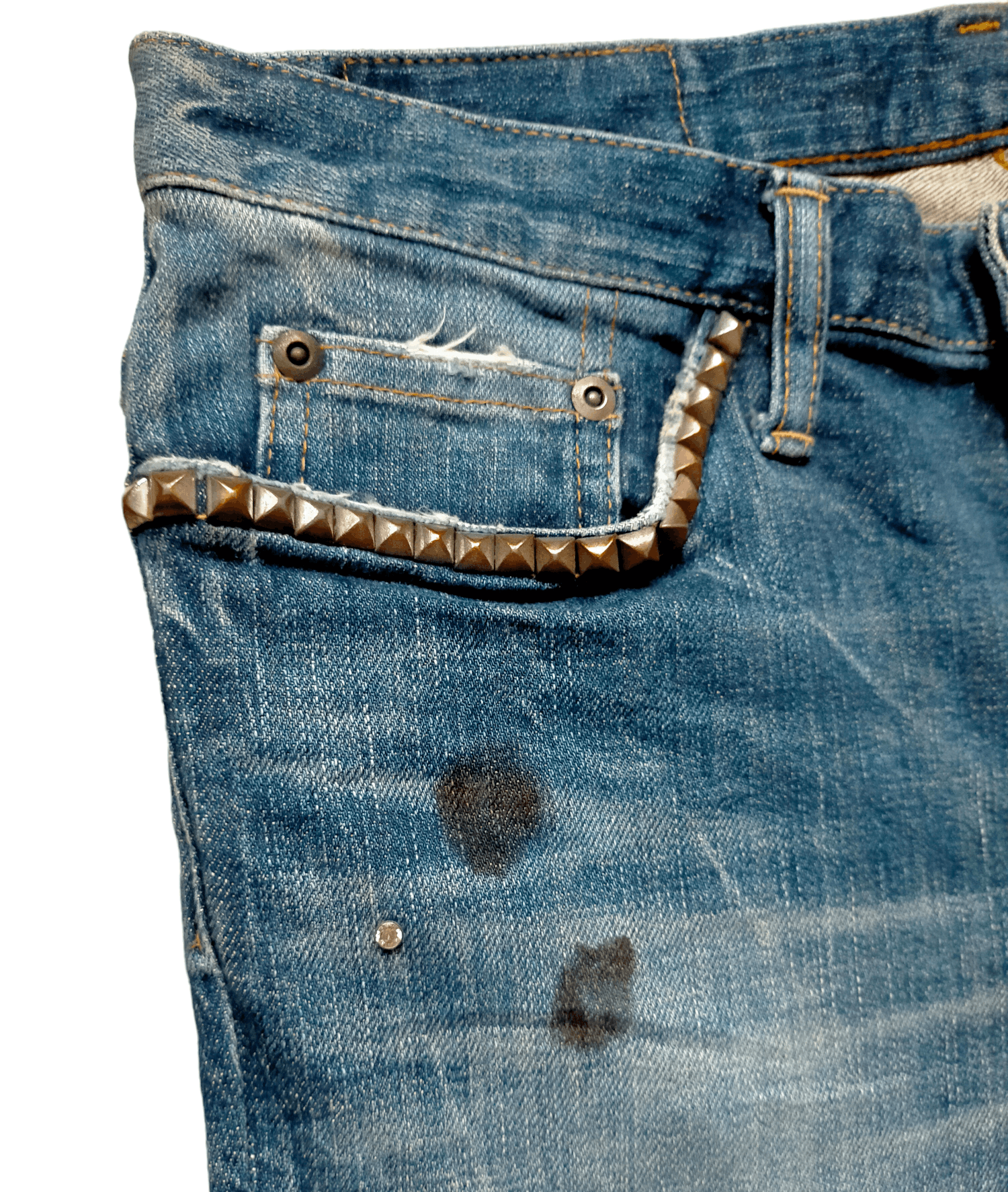 Hysteric Glamour Skinny Jeans Hysteric Glamour strecth Distress Low rise Size US 31 - 20 Thumbnail
