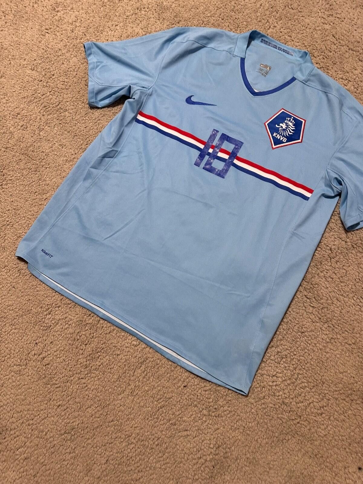 Nike Netherlands Jersey Sneijder 2008 Football Soccer Shirt Size US L / EU 52-54 / 3 - 2 Thumbnail
