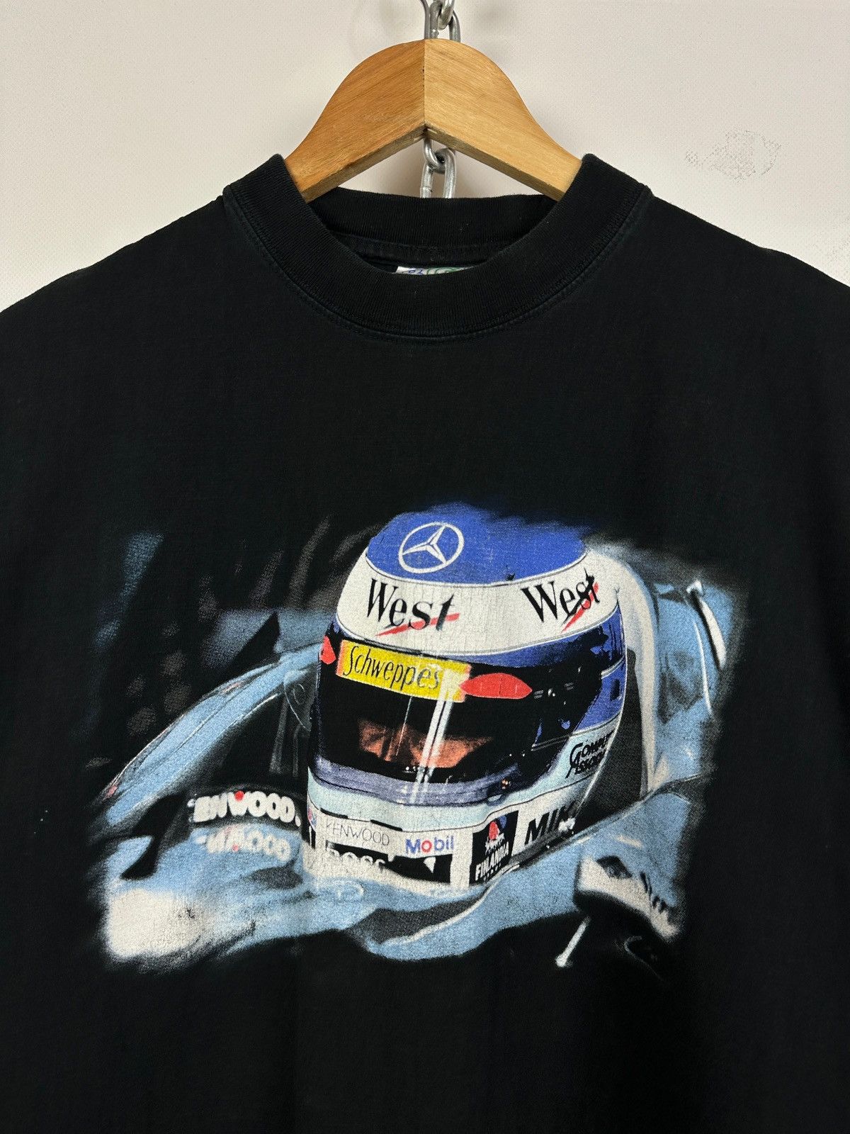 Mercedes-Benz Vintage Mika Hakkinen McLaren Mercedes West F1 Racing Shirt Size US M / EU 48-50 / 2 - 6 Thumbnail