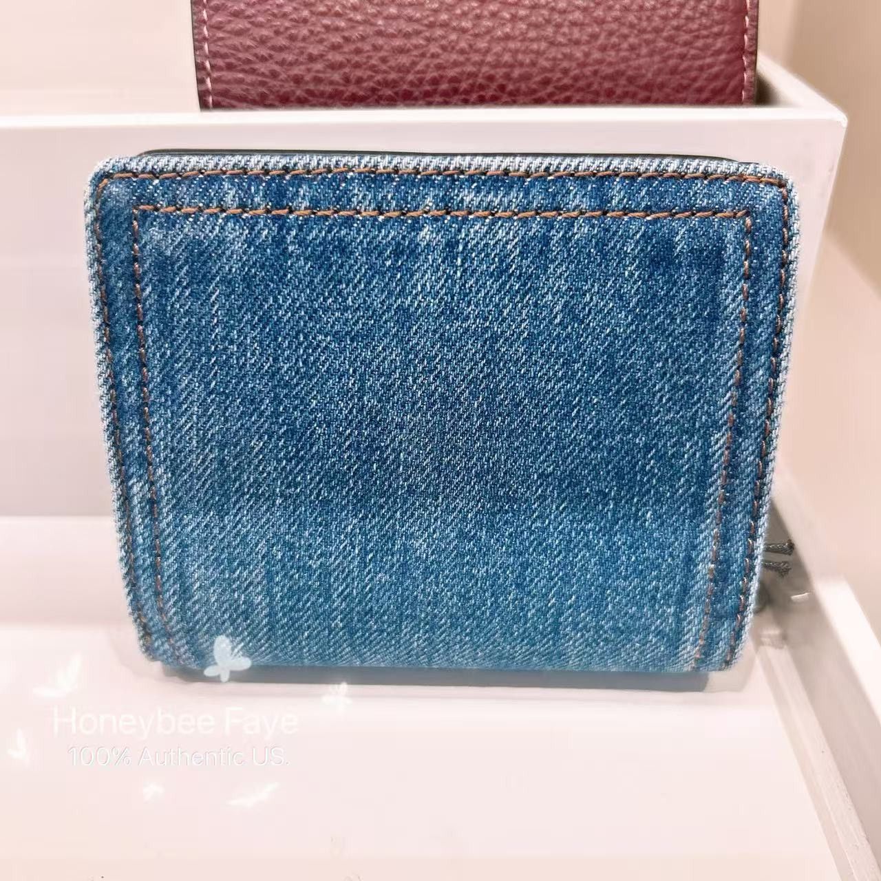 Coach Snap Wallet CAP07 denim/Silver/Indigo Size ONE SIZE - 4 Thumbnail