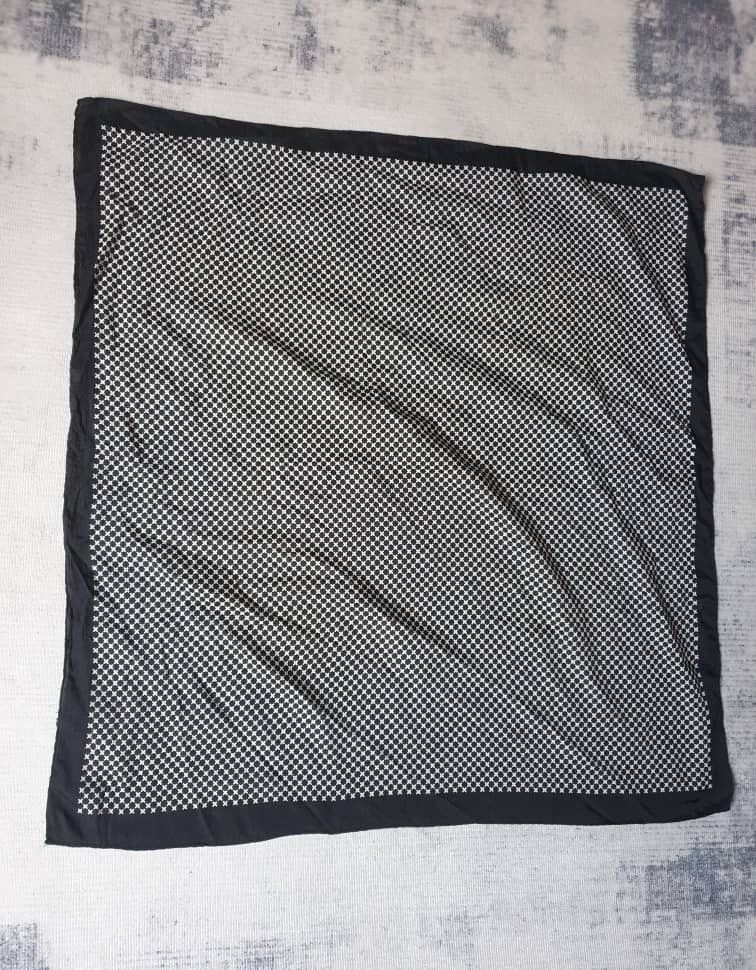 Japanese Brand Unnamed Japanese abstract black white scarves Size ONE SIZE - 4 Thumbnail