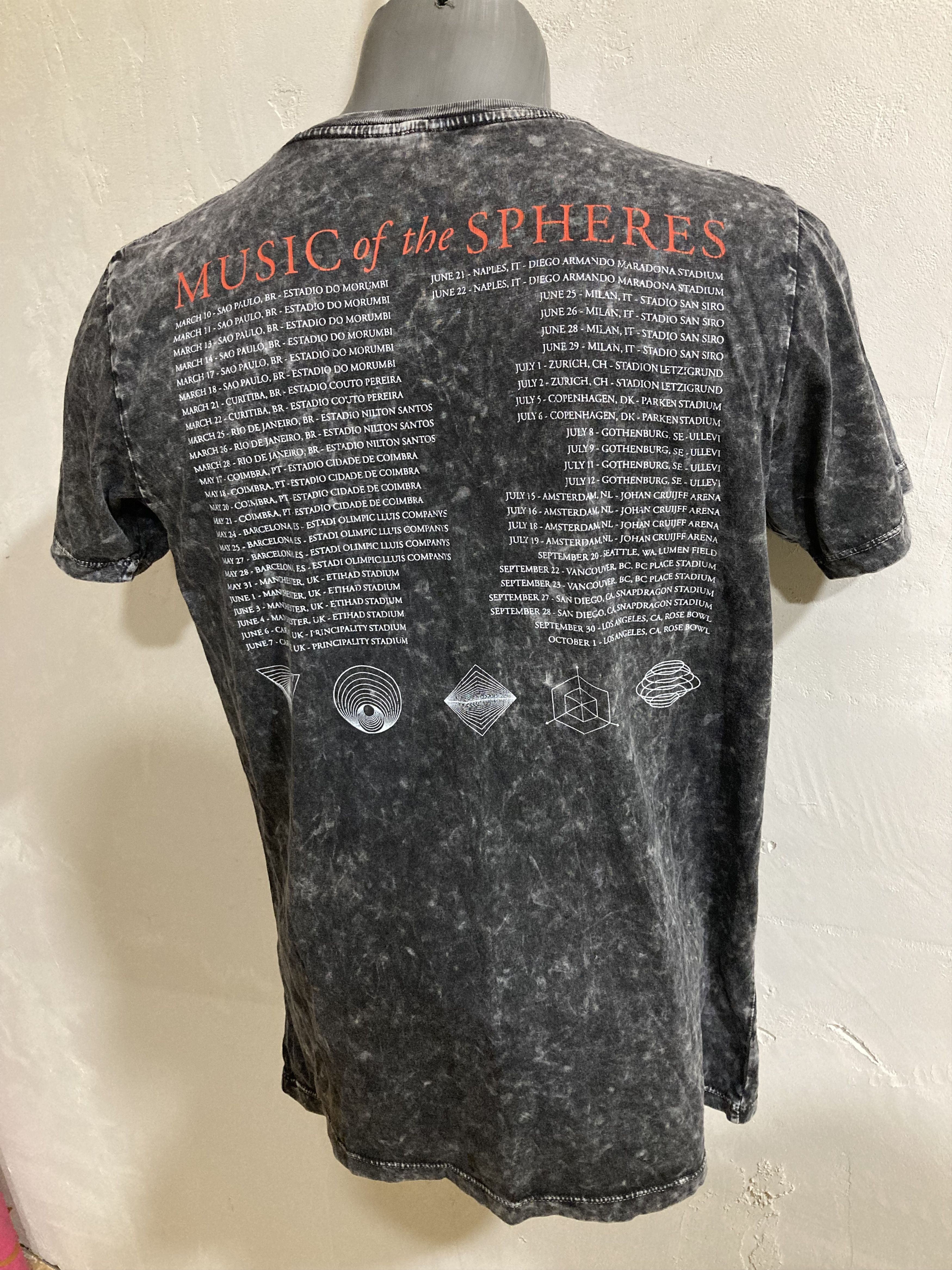 Band Tees Coldplay Music Of The Spheres Tour Alien Radio Size US S / EU 44-46 / 1 - 2 Thumbnail