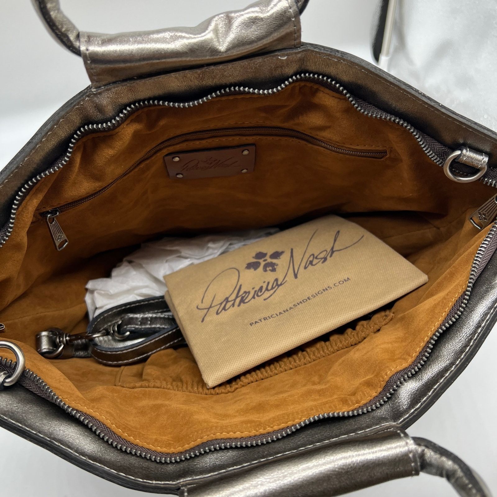 Other Patricia Nash Leather Oliena Satchel with Crossbody Stra Size ONE SIZE - 3 Thumbnail