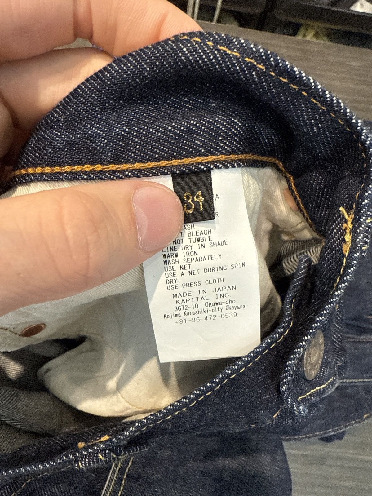 Kapital Kapital Bones Denim Jeans Blue Size US 34 / EU 50 - 4 Thumbnail