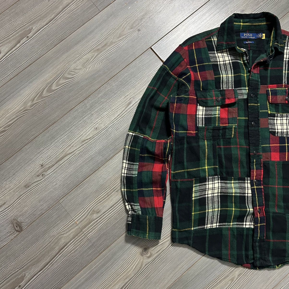 Polo Ralph Lauren Polo RL Plaid Flannel Patchwork Shirt Kapital Style Size US S / EU 44-46 / 1 - 4 Thumbnail