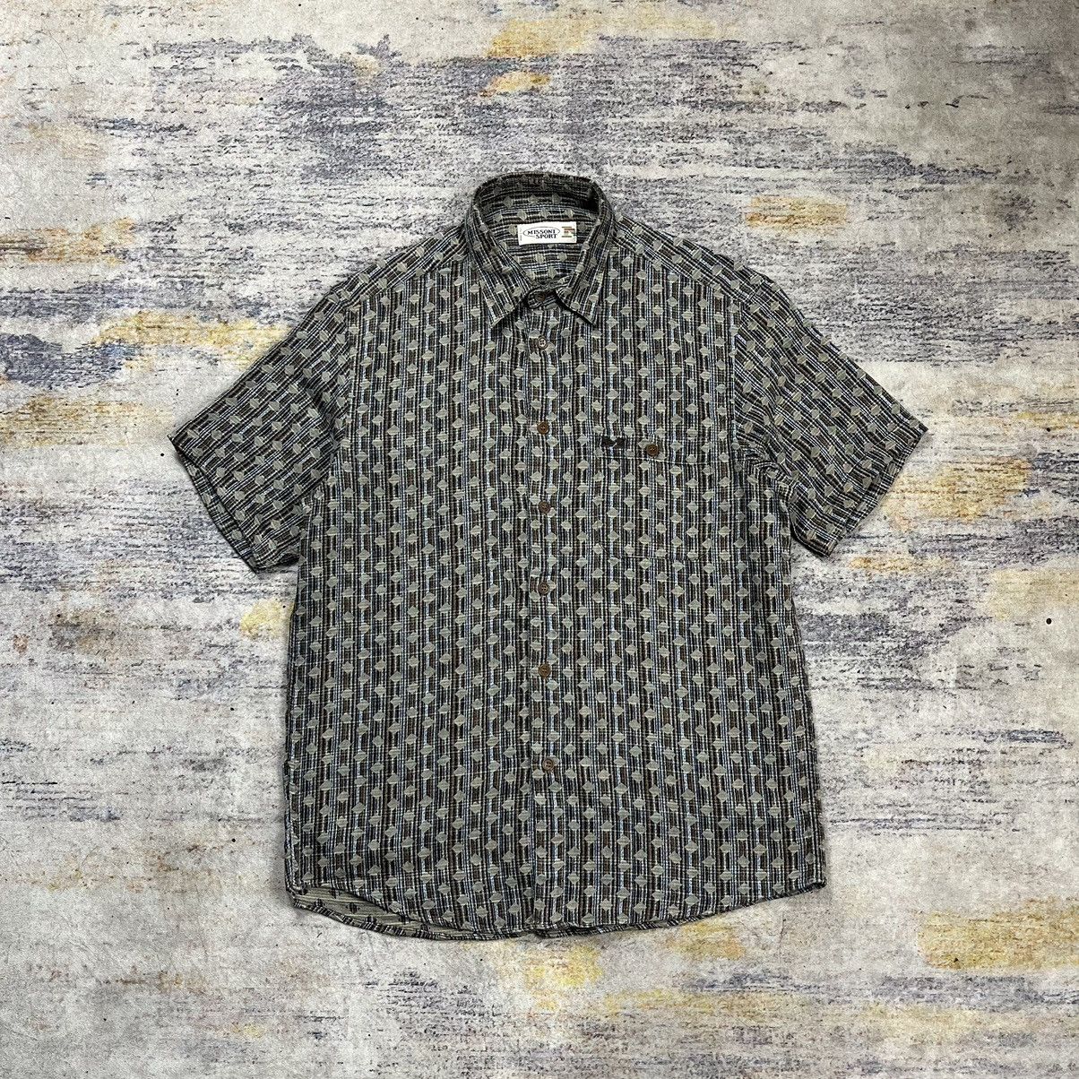 Missoni × Vintage Vintage 90s Missoni Sport pattern button shirt Size US M / EU 48-50 / 2 - 1 Thumbnail