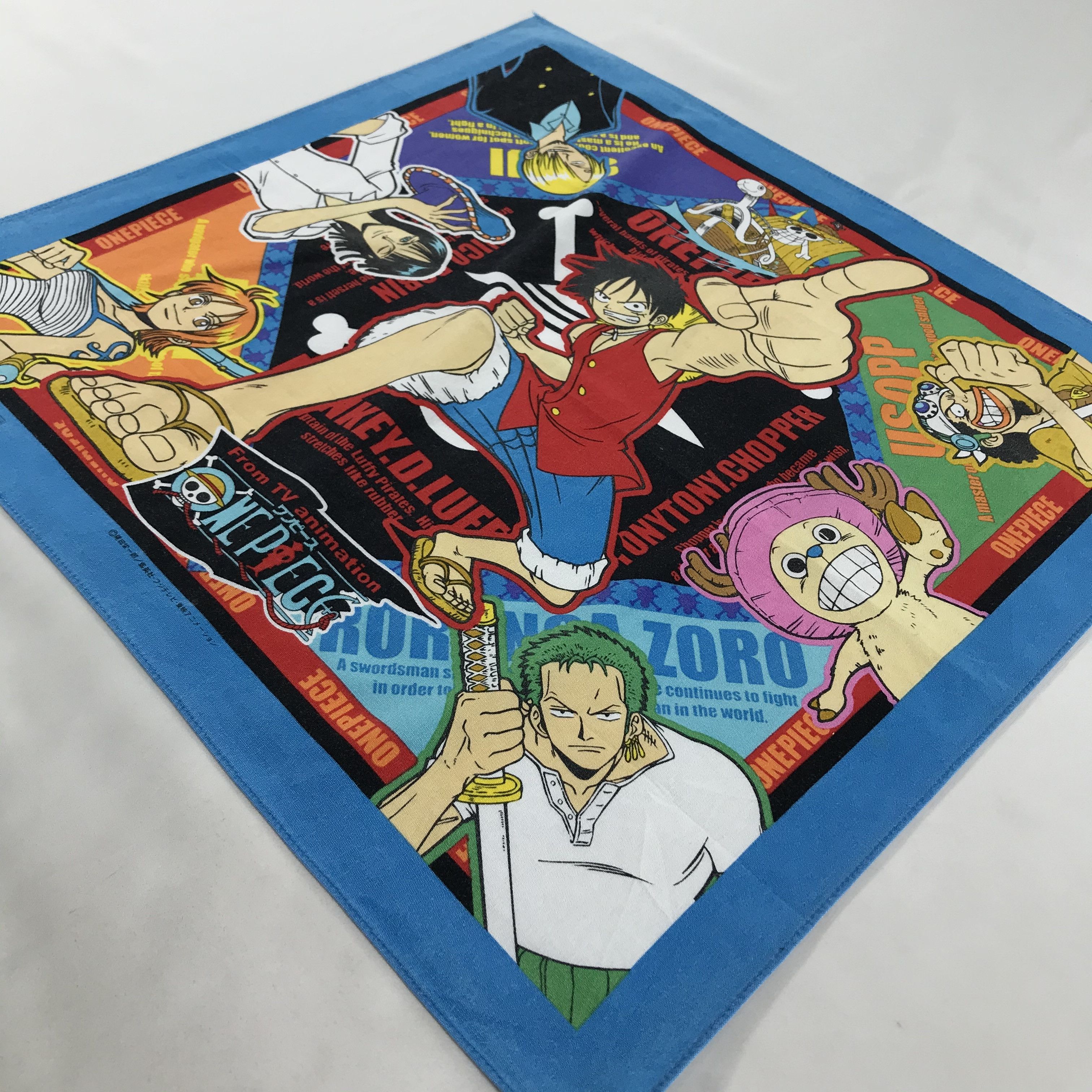 Japanese Brand × One Piece × Vintage Vintage One Piece Bandana / Handkerchief /Neckerchief -S1769 Size ONE SIZE - 2 Thumbnail
