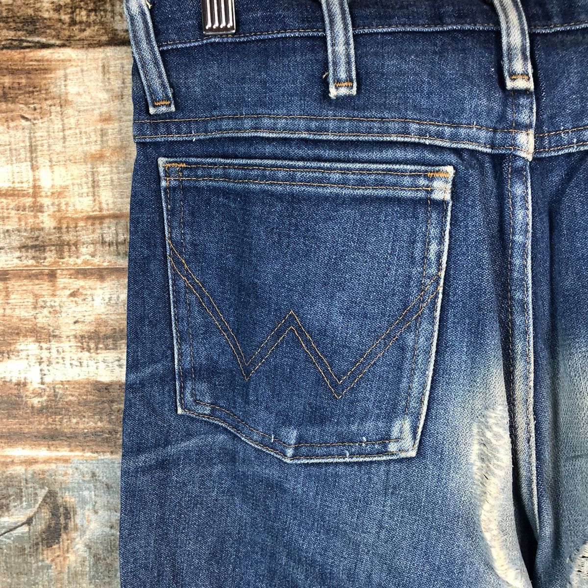 Vintage × Wrangler DL Wrangler Vintage faded Blue Denim Pants #C200 Size US 30 / EU 46 - 15 Thumbnail