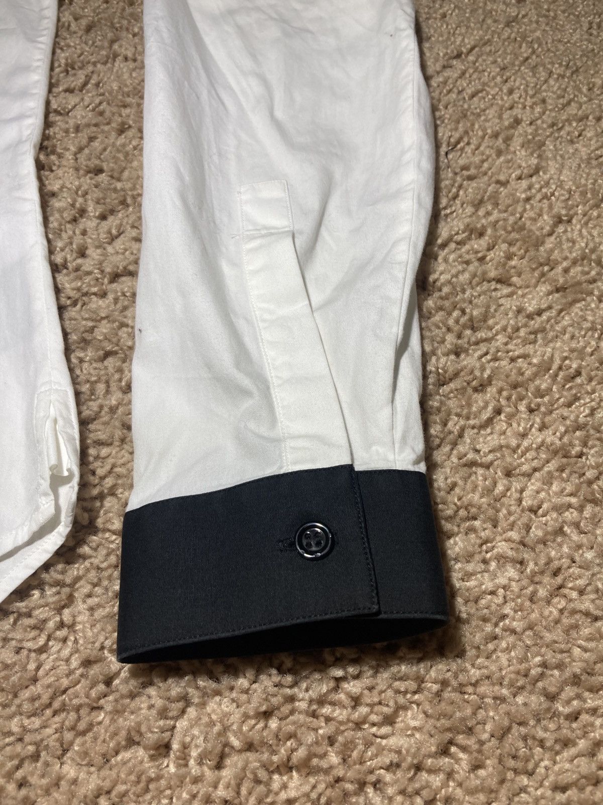 Dior × Hedi Slimane AW07 Dior Navigate Tuxedo Collar Shirt White 2007 37 Hedi S Size US S / EU 44-46 / 1 - 6 Thumbnail