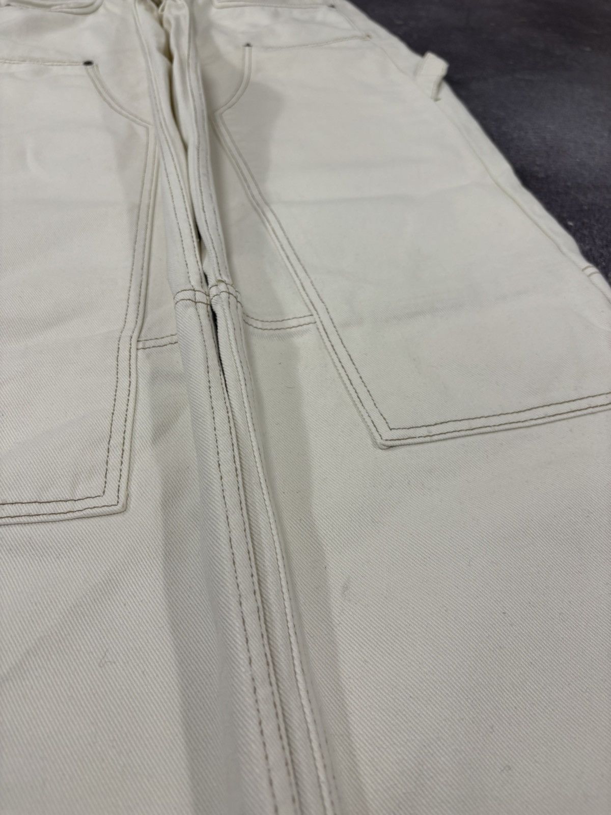Jaded London Jaded London Double Knee Y2K Off White Skate Fit Baggy Jeans Size US 32 / EU 48 - 5 Thumbnail