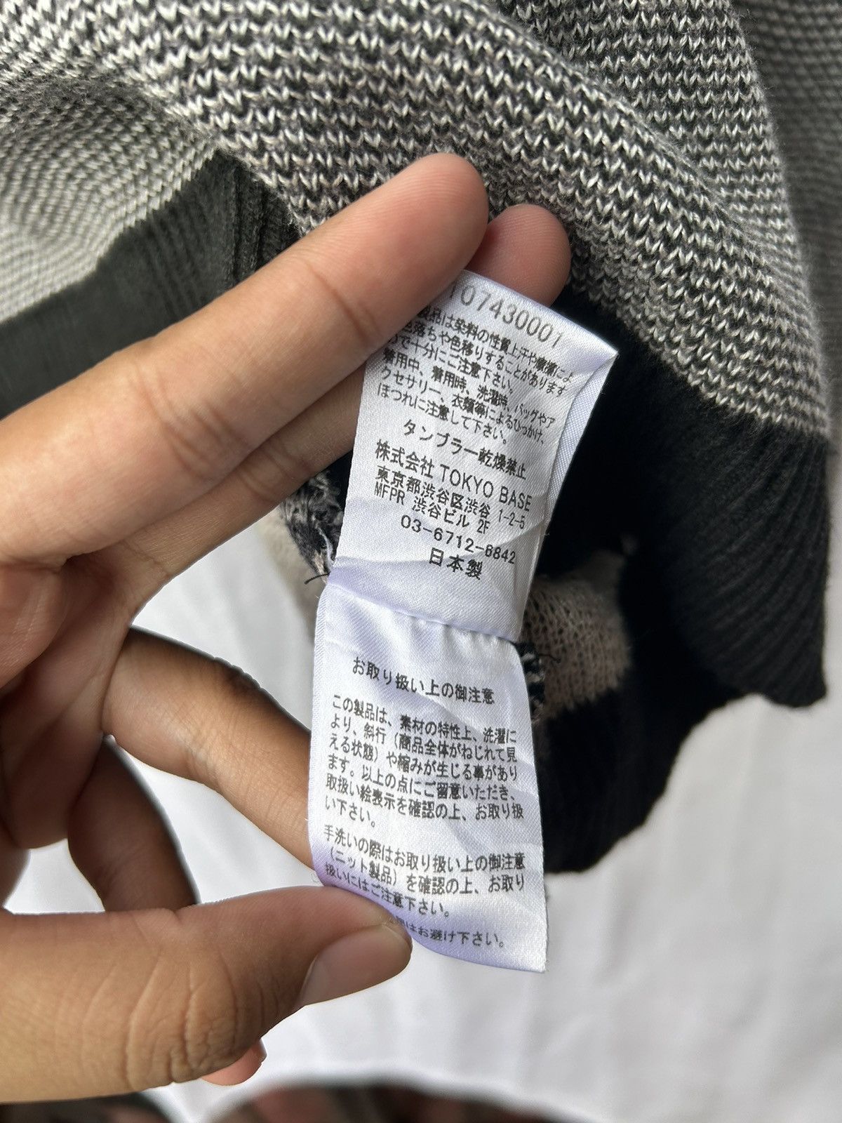 Japanese Brand × STUDIOUS Studious japanese reversible knit longsleeve Size US L / EU 52-54 / 3 - 7 Thumbnail