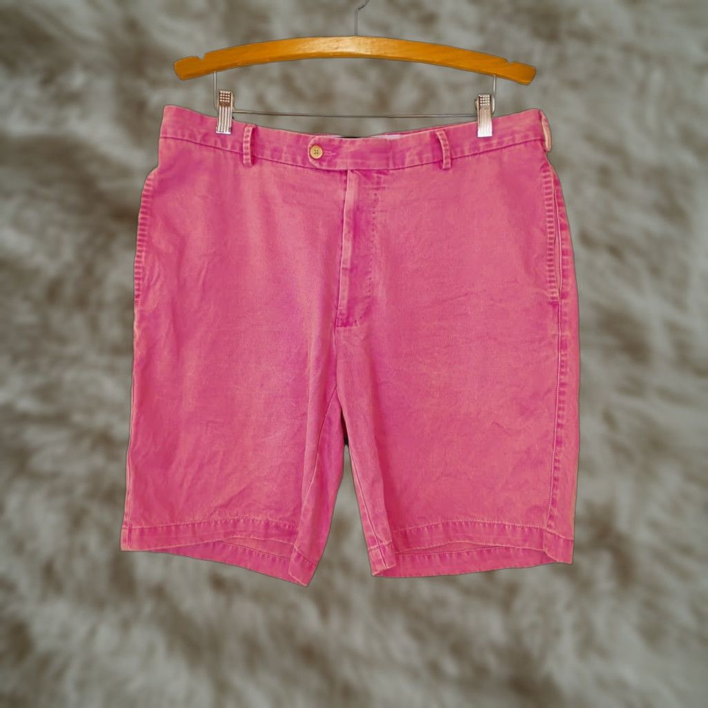 Peter Millar Peter Millar Shorts Mens 36 Pink Inseam 9" Pima Cotton Chino Casual Size US 36 / EU 52 - 1 Thumbnail