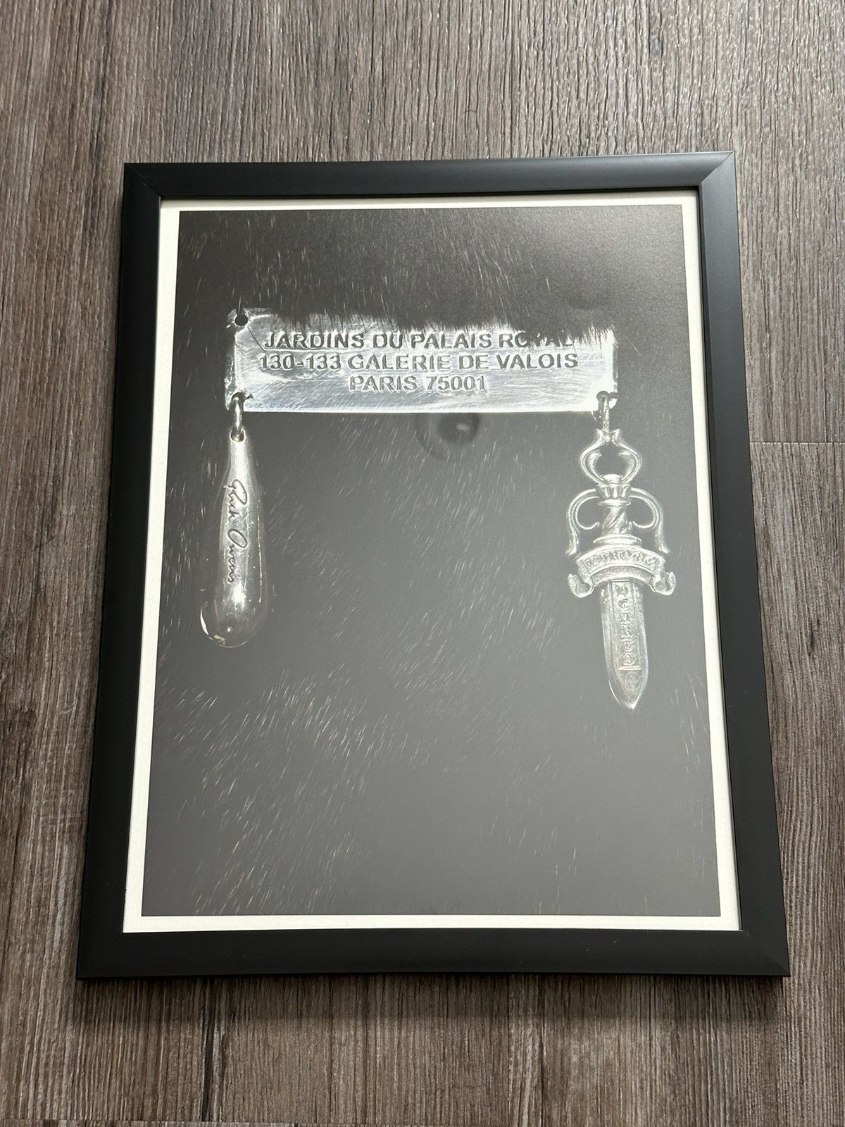 Chrome Hearts Poster & includes buy silver frame