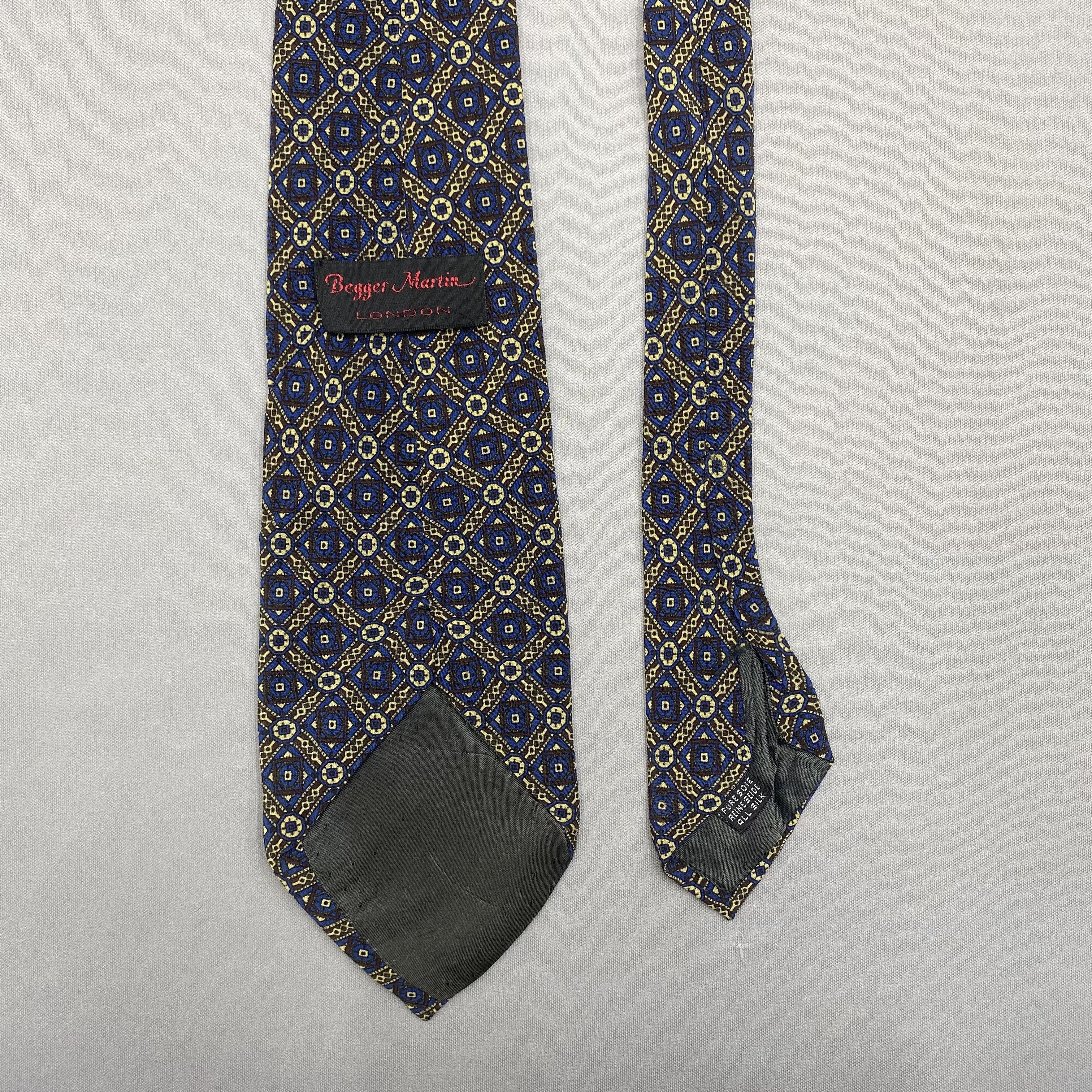 Japanese Brand Vintage Begger Martin London SILK Necktie Cravate Pure Silk Size ONE SIZE - 6 Thumbnail