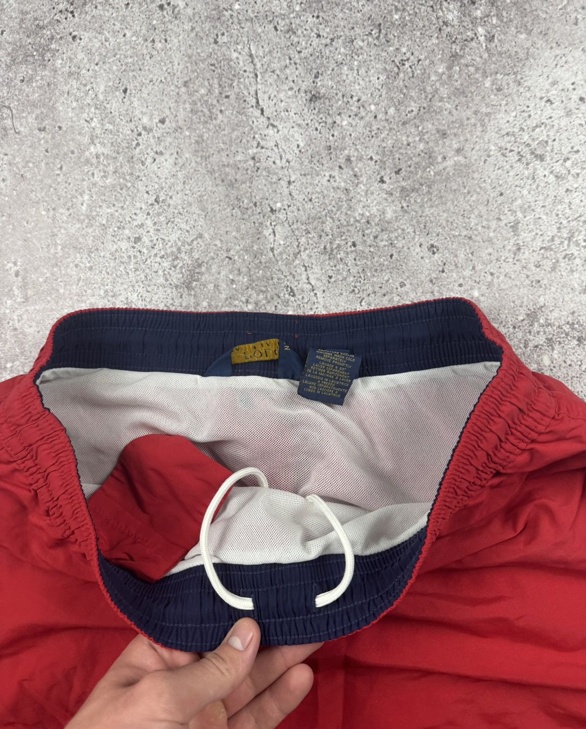 Polo Ralph Lauren Vintage 90's Polo Ralph Lauren Nylon Red Casual Shorts Faded Size US 32 / EU 48 - 3 Thumbnail