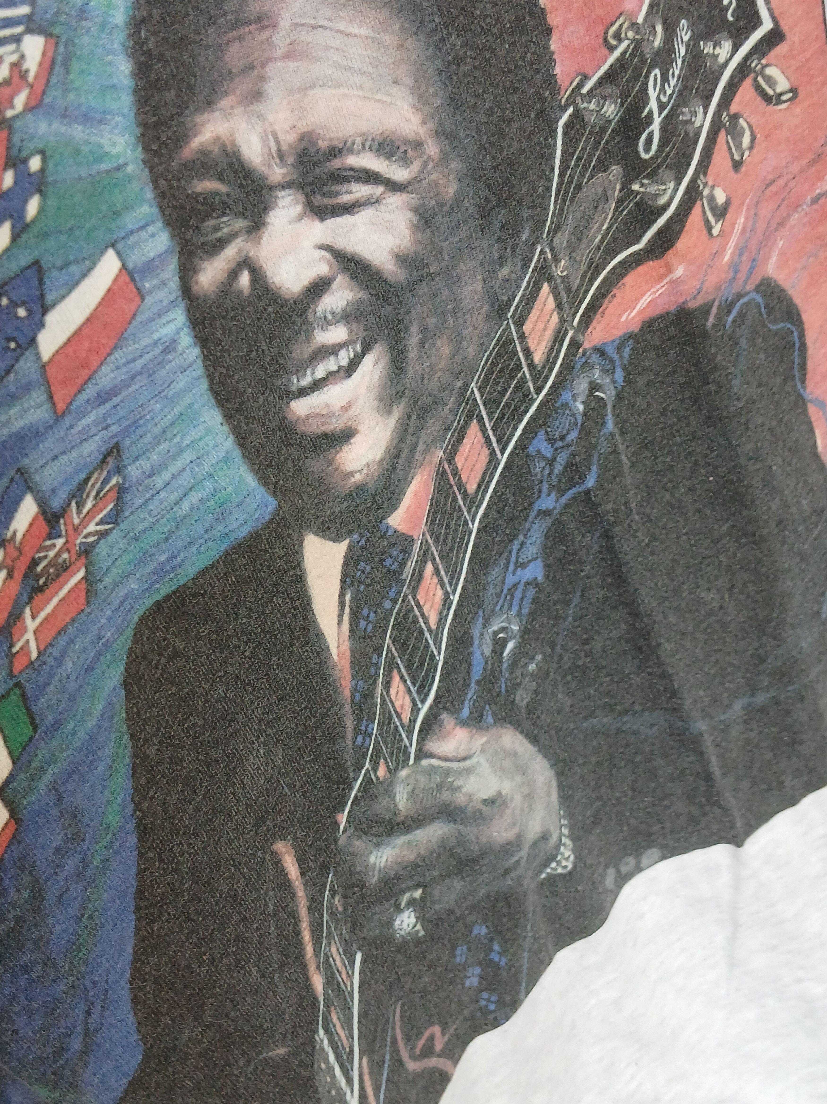 Vintage Vintage BB King Single Stitch T-Shirt Size US XL / EU 56 / 4 - 4 Thumbnail