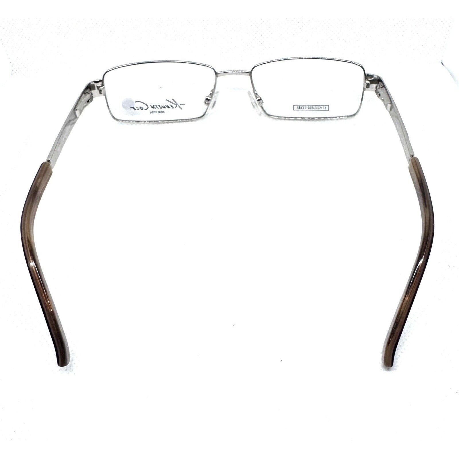 Kenneth Cole KENNETH COLE KC162 049 BROWN SILVER EYEGLASSES 52-16 Size ONE SIZE - 4 Thumbnail