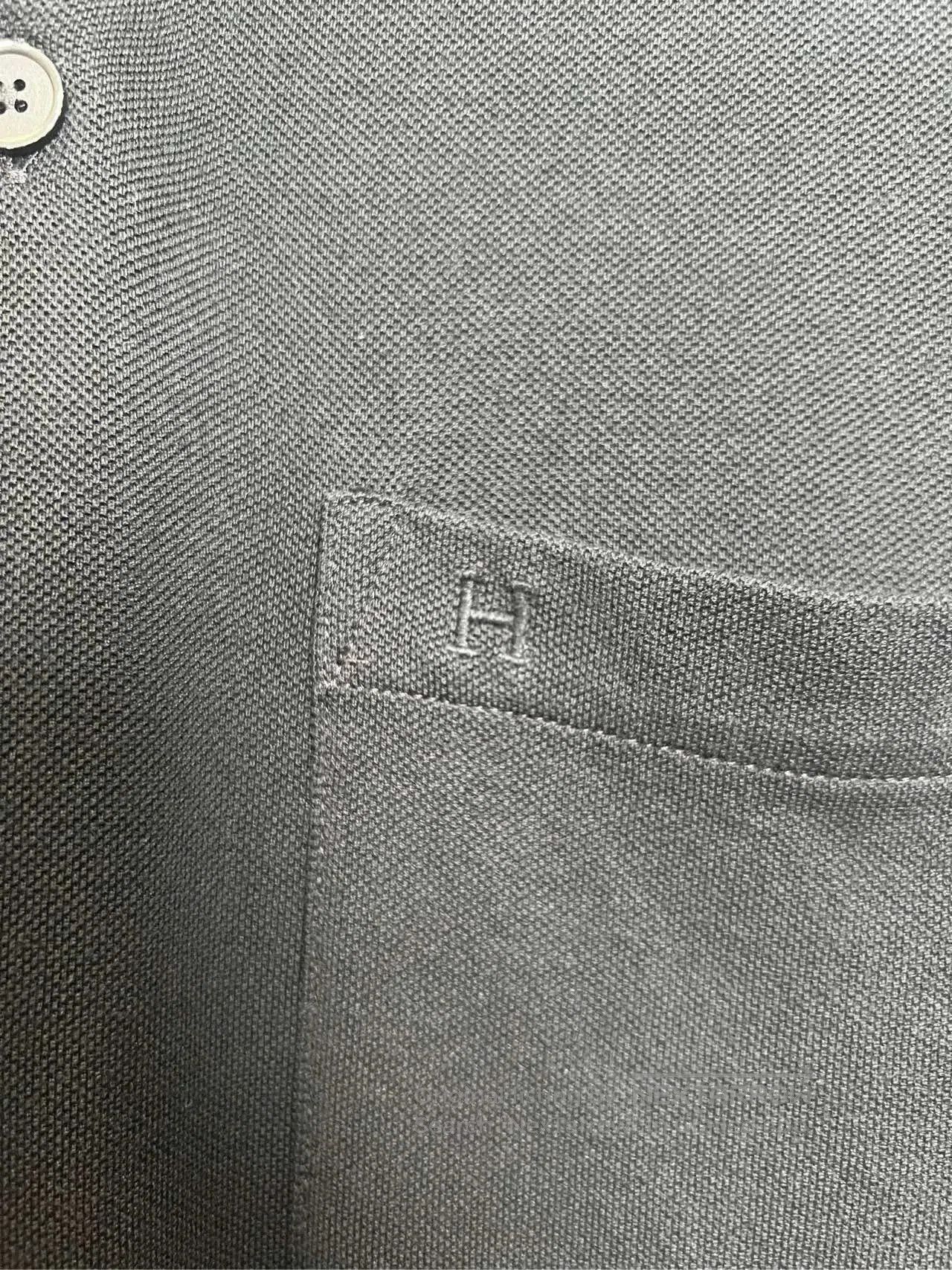 Hermes Hermès Black Embroidered H Short Sleeve Polo. Size US M / EU 48-50 / 2 - 3 Thumbnail