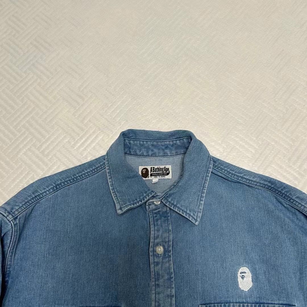 Bape SHARK DENIM JACKET Size US M / EU 48-50 / 2 - 2 Thumbnail
