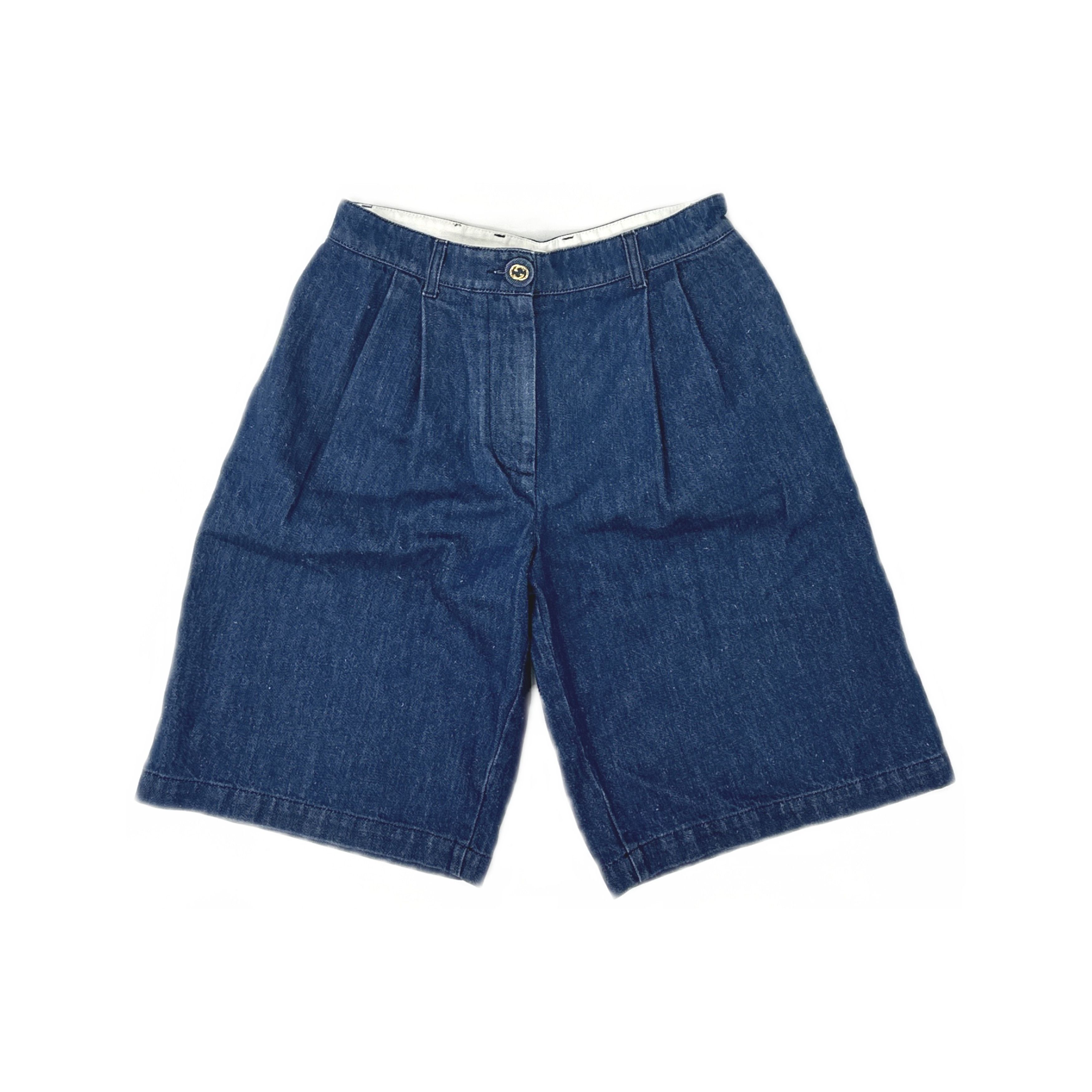 Gucci Gucci Denim Shorts Size 40 Size 27" / US 4 / IT 40 - 1 Thumbnail