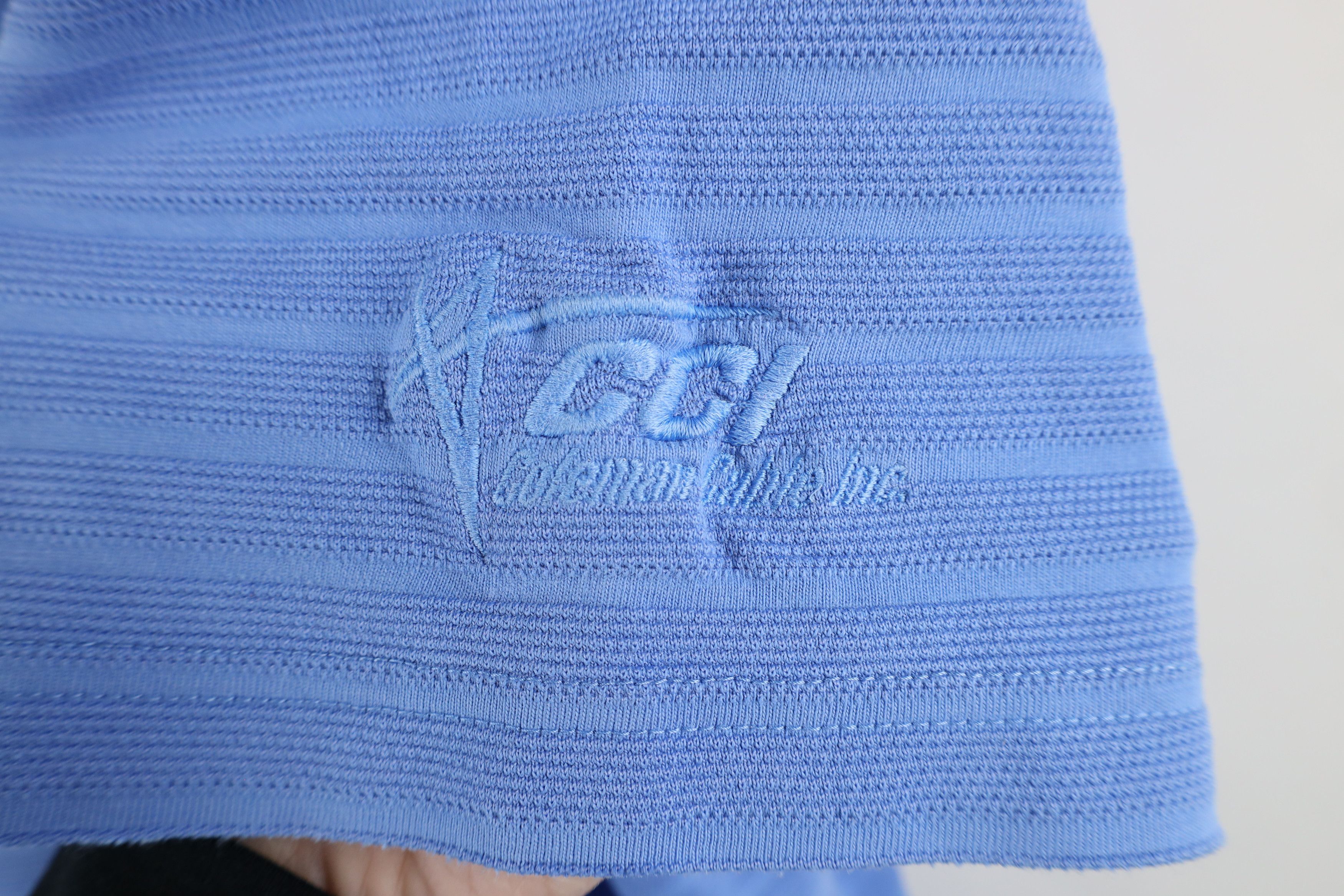 PING × Vintage Vintage 90s Ping Golf Ribbed Knit Collared Polo Shirt Blue Size US XXL / EU 58 / 5 - 4 Thumbnail