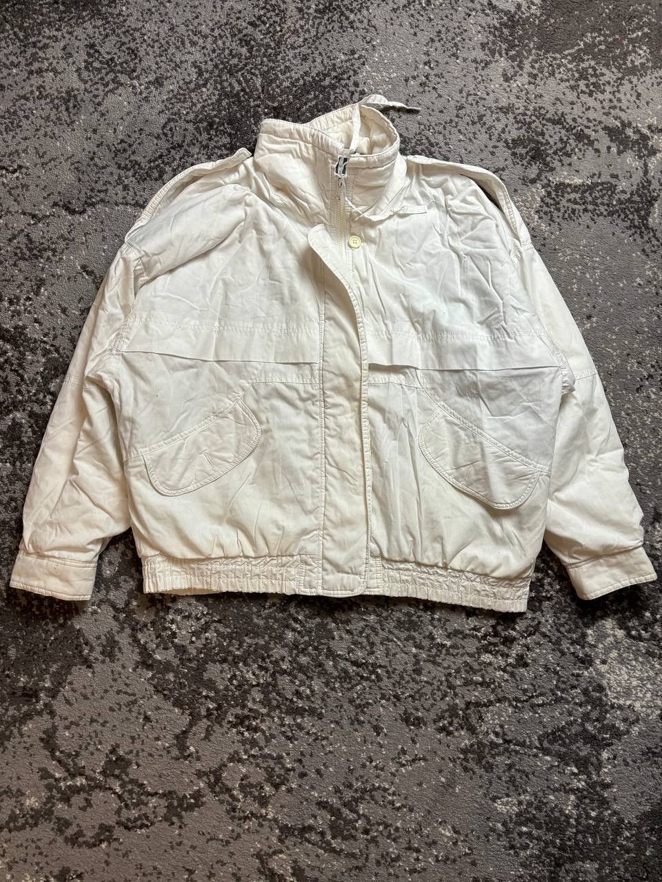 Pre-owned If Six Was Nine X Vintage Y2k Retro Archival Miyake Style Opium Bomber Jacket In White