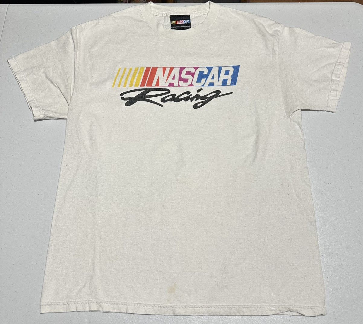 NASCAR Vintage Nascar Racing White Spell out T-shirt Size US L / EU 52-54 / 3 - 4 Thumbnail