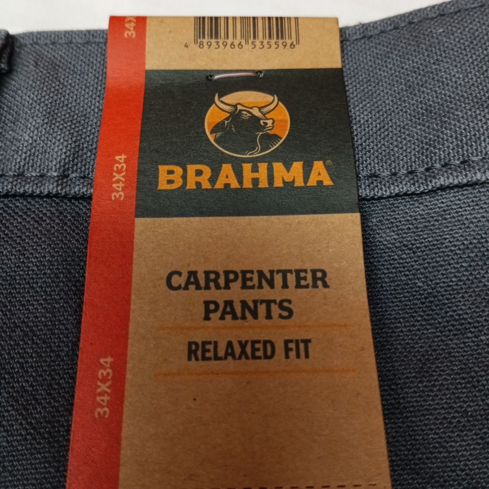 Other Brahma Work Carpenter Pants Men's Size 34x34 Gray Relaxed Size US 34 / EU 50 - 2 Thumbnail